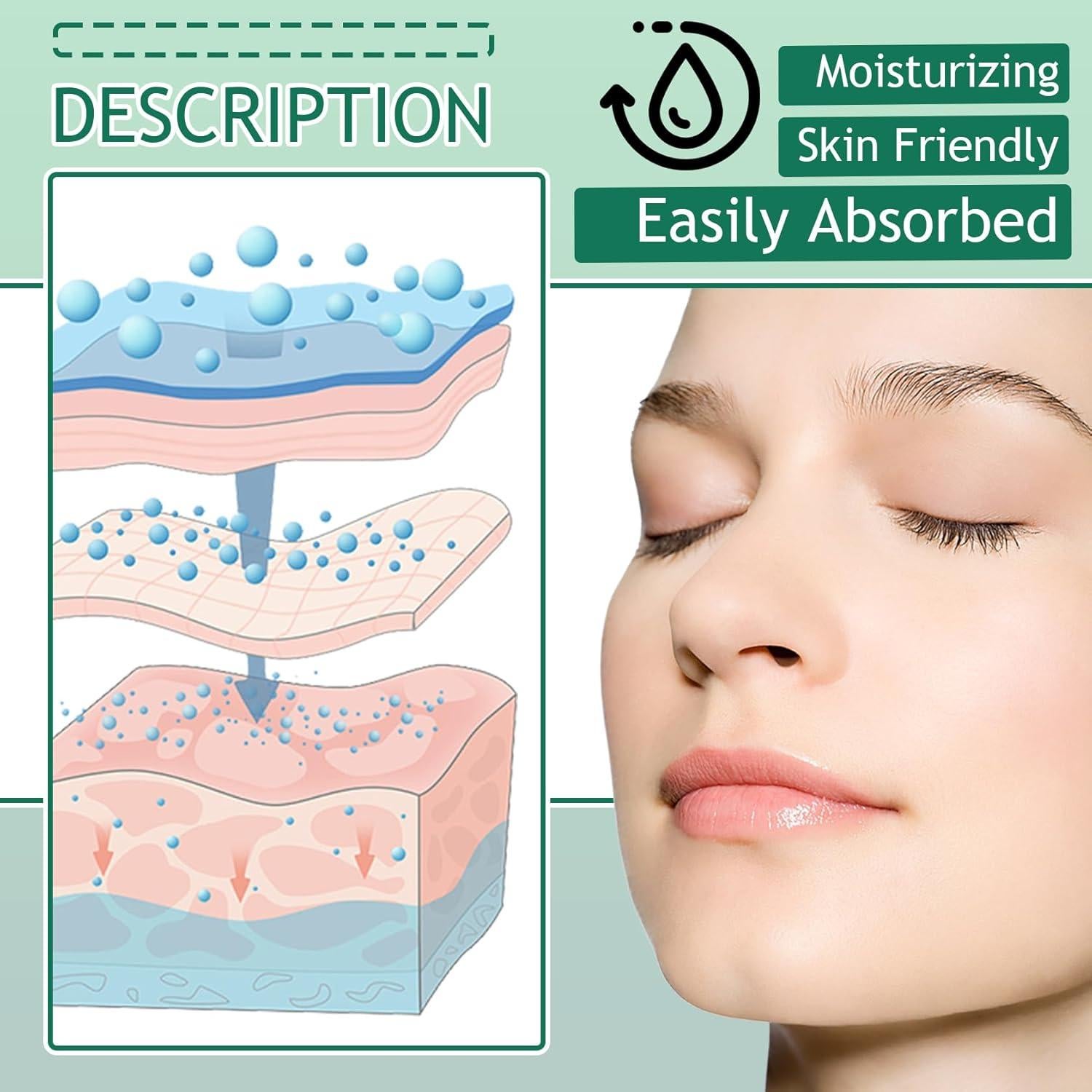 Kit de Cuidado de Piel Aloe Vera DWDiWen 9 Piezas Hidratante