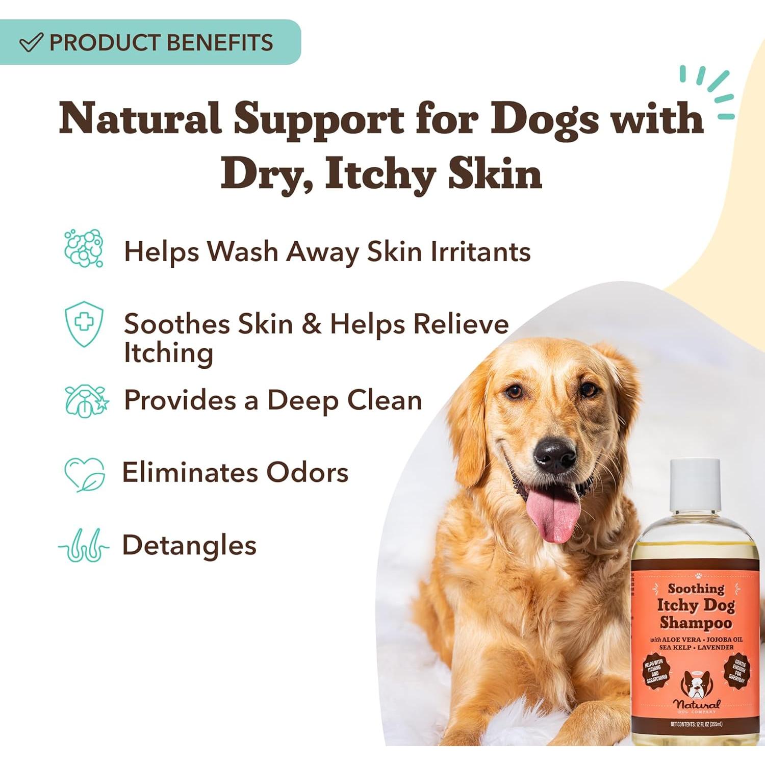 Champú Hipoalergénico Natural Dog Company 340 g para Picazón