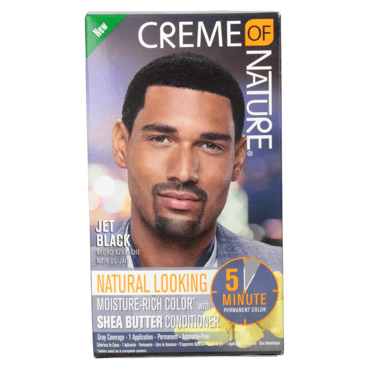 Color de Cabello para Hombres Creme of Nature Negro Azabache