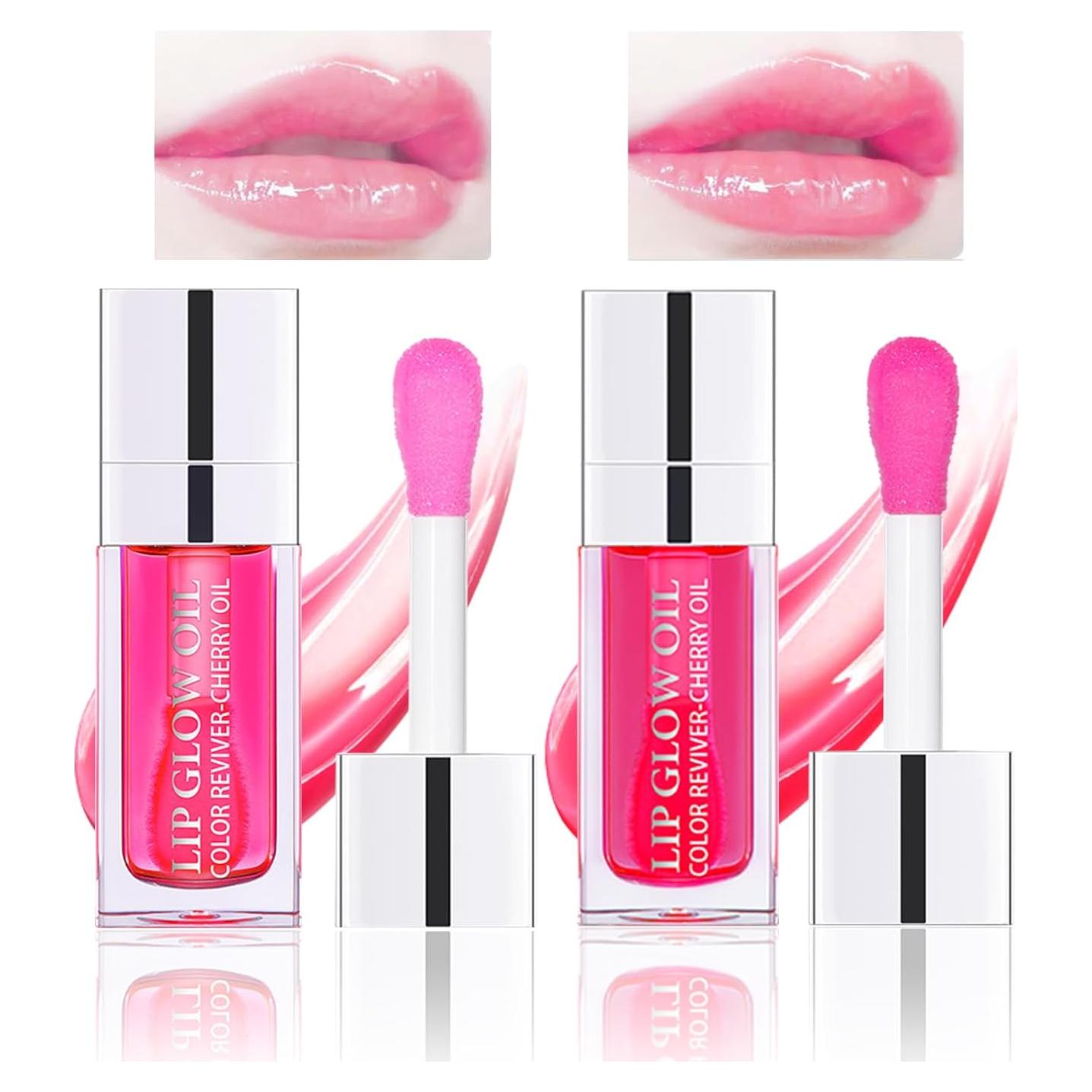 Set de 2 Aceites Brillantes para Labios BEFIVECOK - Frambuesa y Cereza