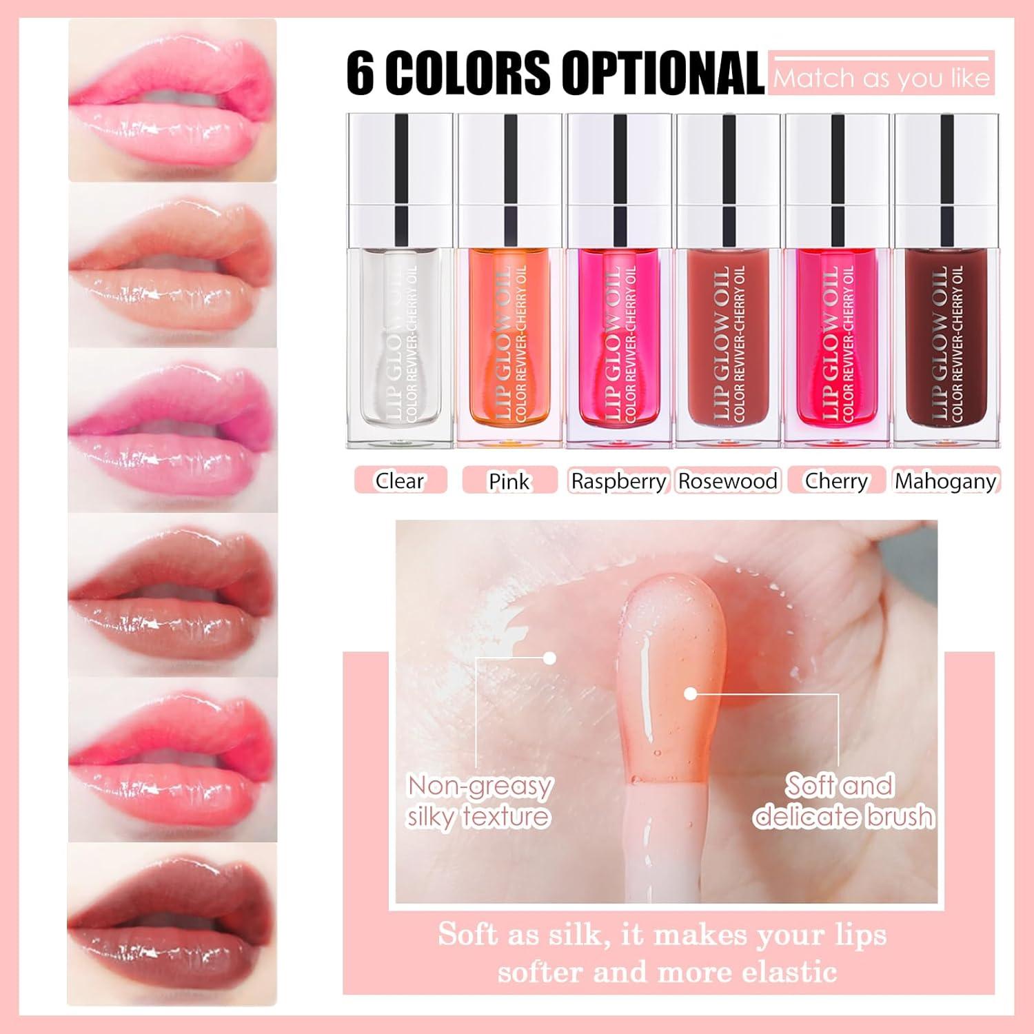 Set de 2 Aceites Brillantes para Labios BEFIVECOK - Frambuesa y Cereza