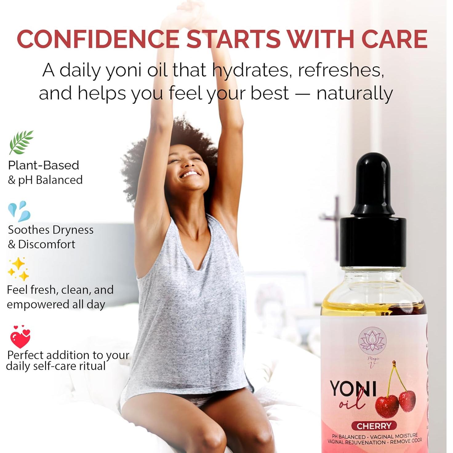 Aceite Yoni Mágico Orgánico Cereza 90g - Cuidado Femenino