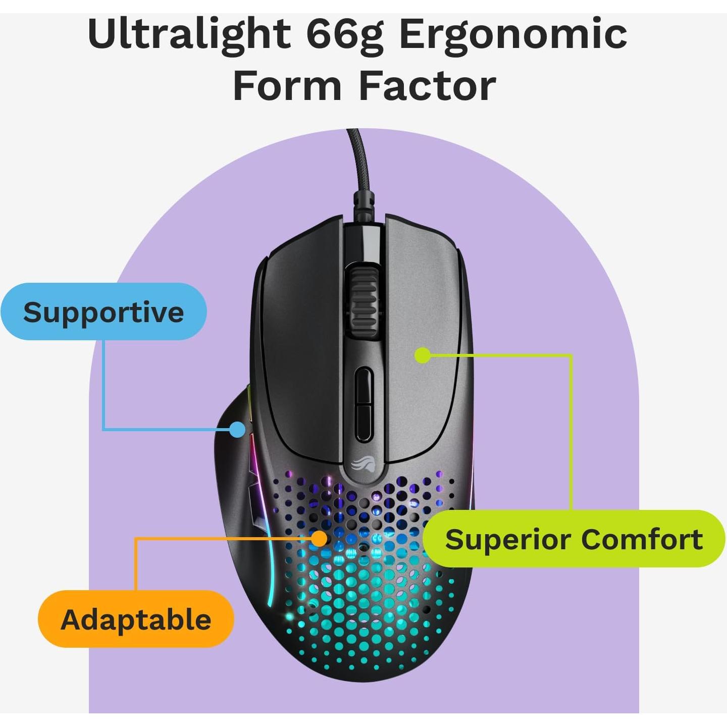 Ratón Gaming Glorious Model I 2 Con Cable 66g 9 Botones