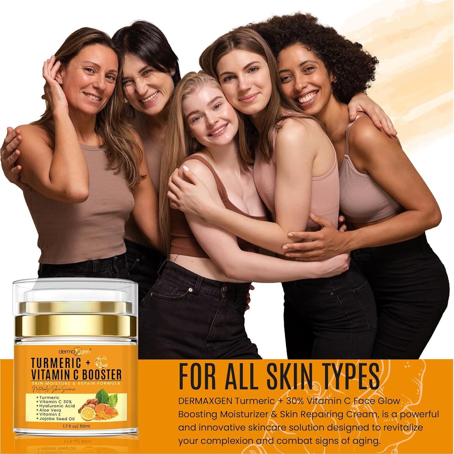 Crema Facial de Cúrcuma Naturals+SkinScience 50ml - Vitamina C 30%