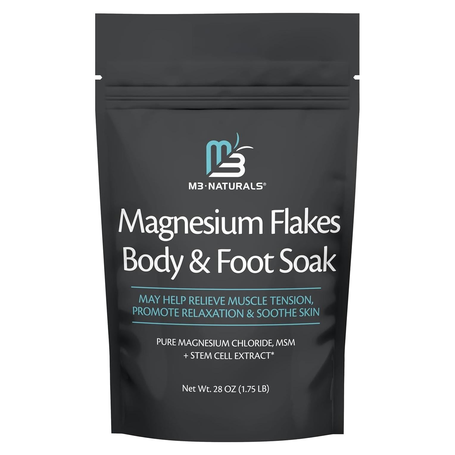 M3 Naturals Copos de Magnesio 793.79 g - Sales de Baño Calmantes