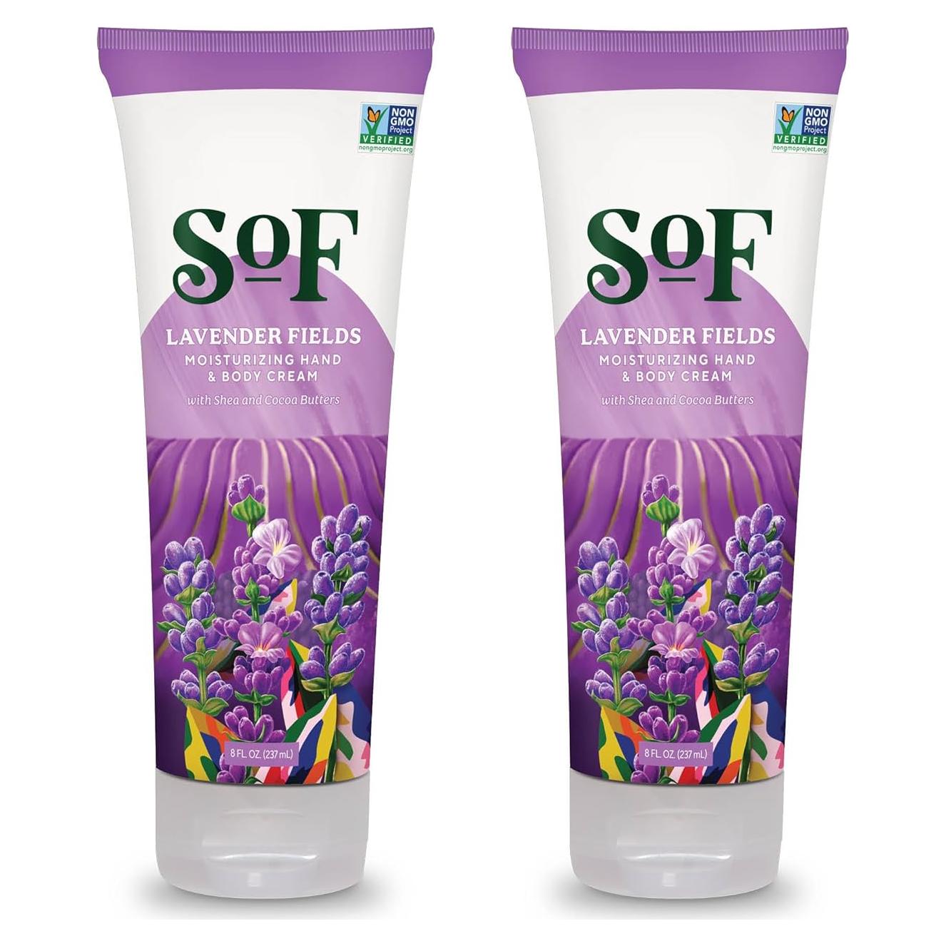 Crema Hidratante para Manos y Cuerpo SoF 236.6 ml - Lavanda