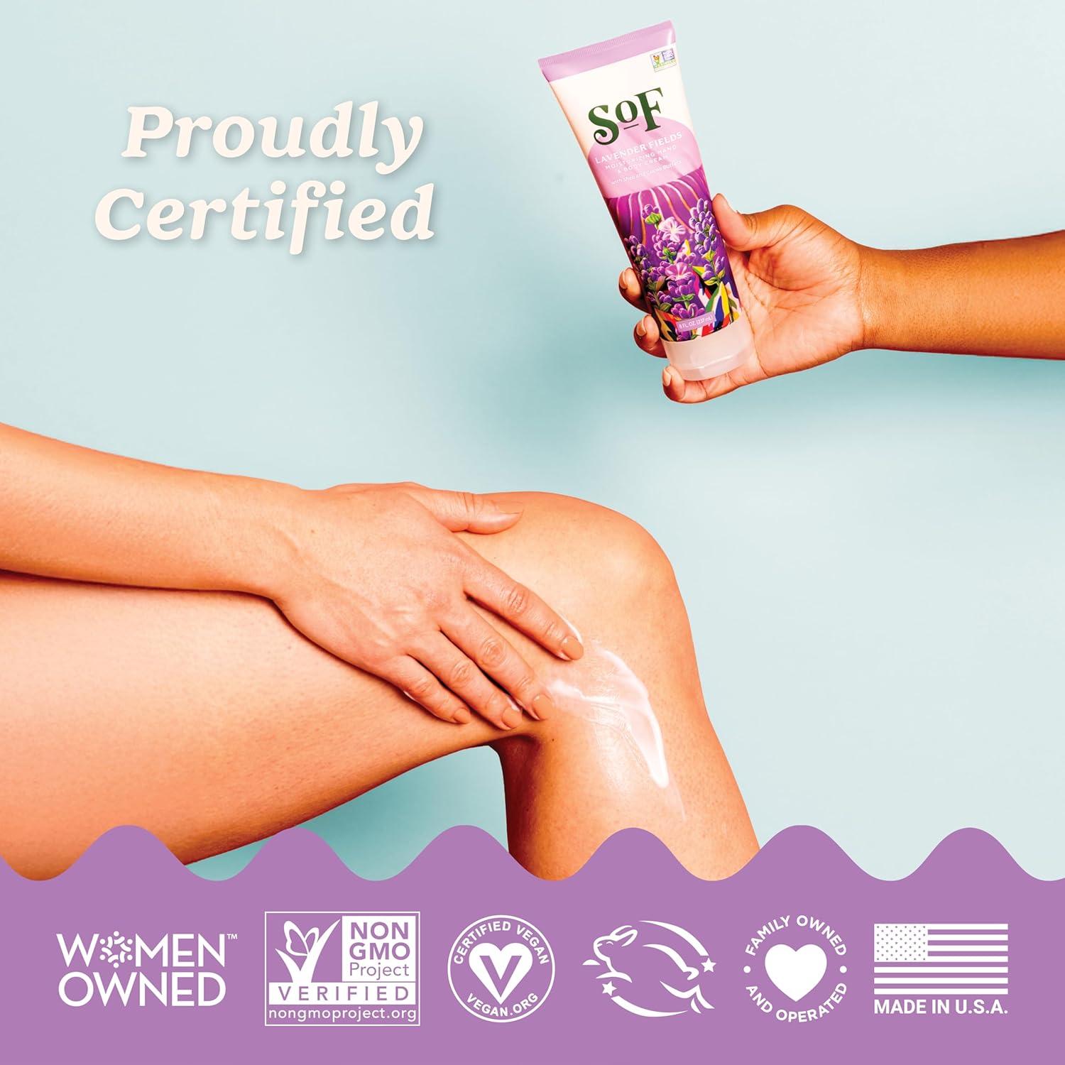 Crema Hidratante para Manos y Cuerpo SoF 236.6 ml - Lavanda