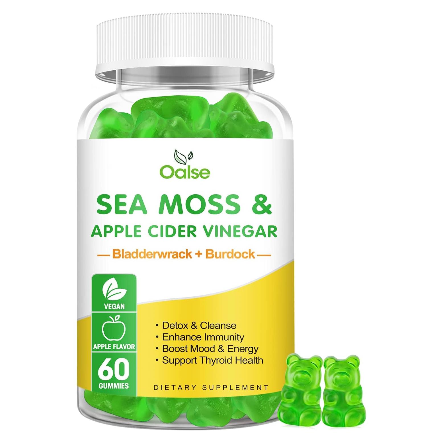 Gomitas de Musgo Marino OALSE con Vinagre de Sidra 60 Ct