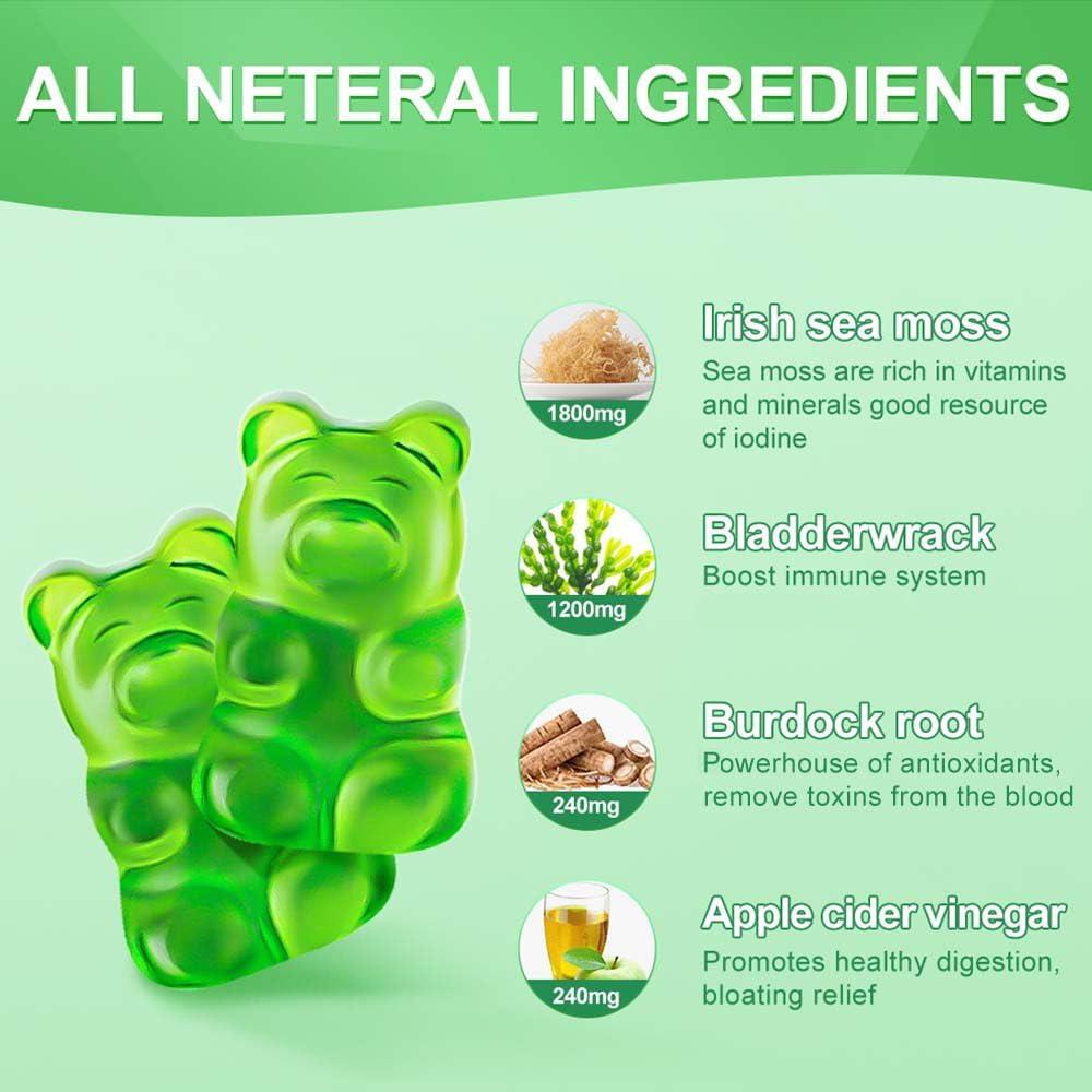 Gomitas de Musgo Marino OALSE con Vinagre de Sidra 60 Ct