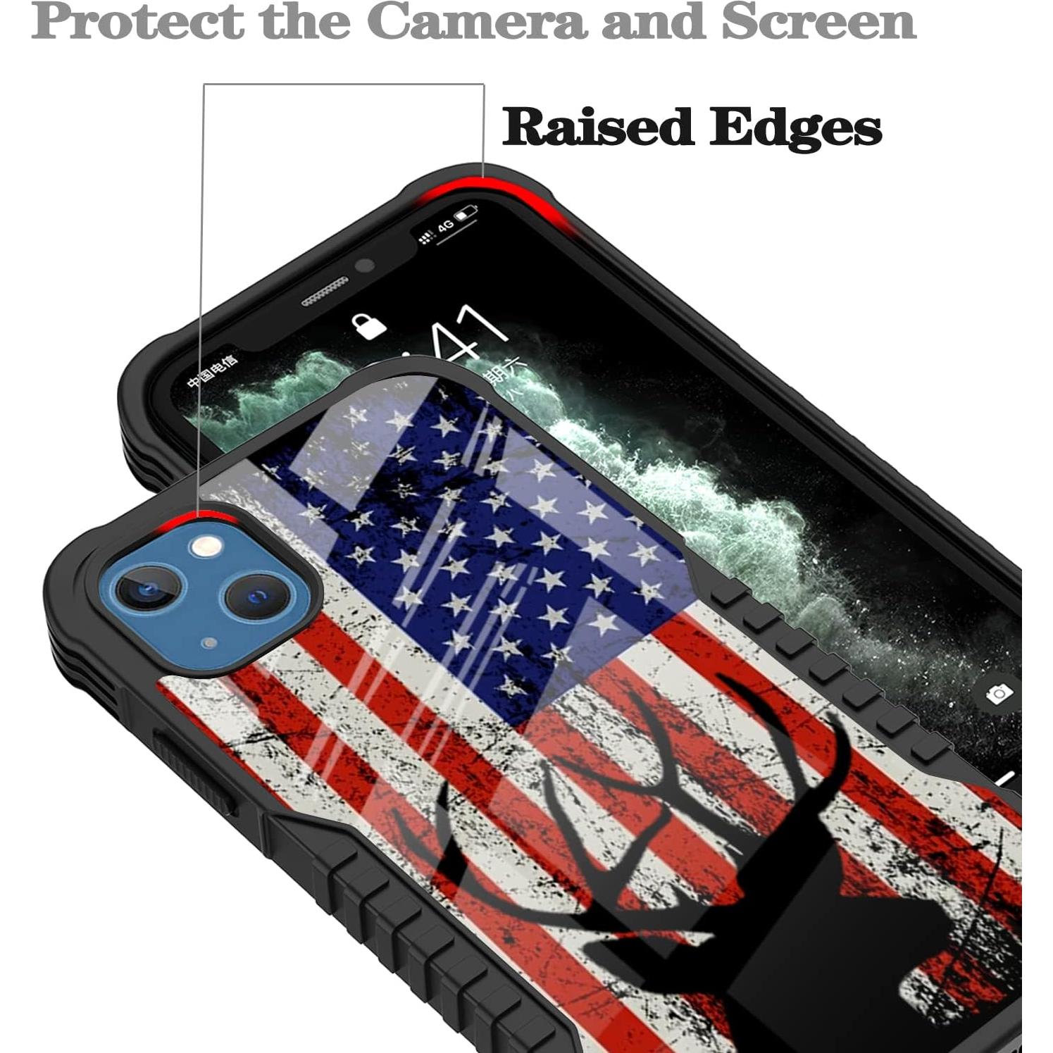 Funda protectora para iPhone 13/14 GUWJSO diseño guerrero espartano