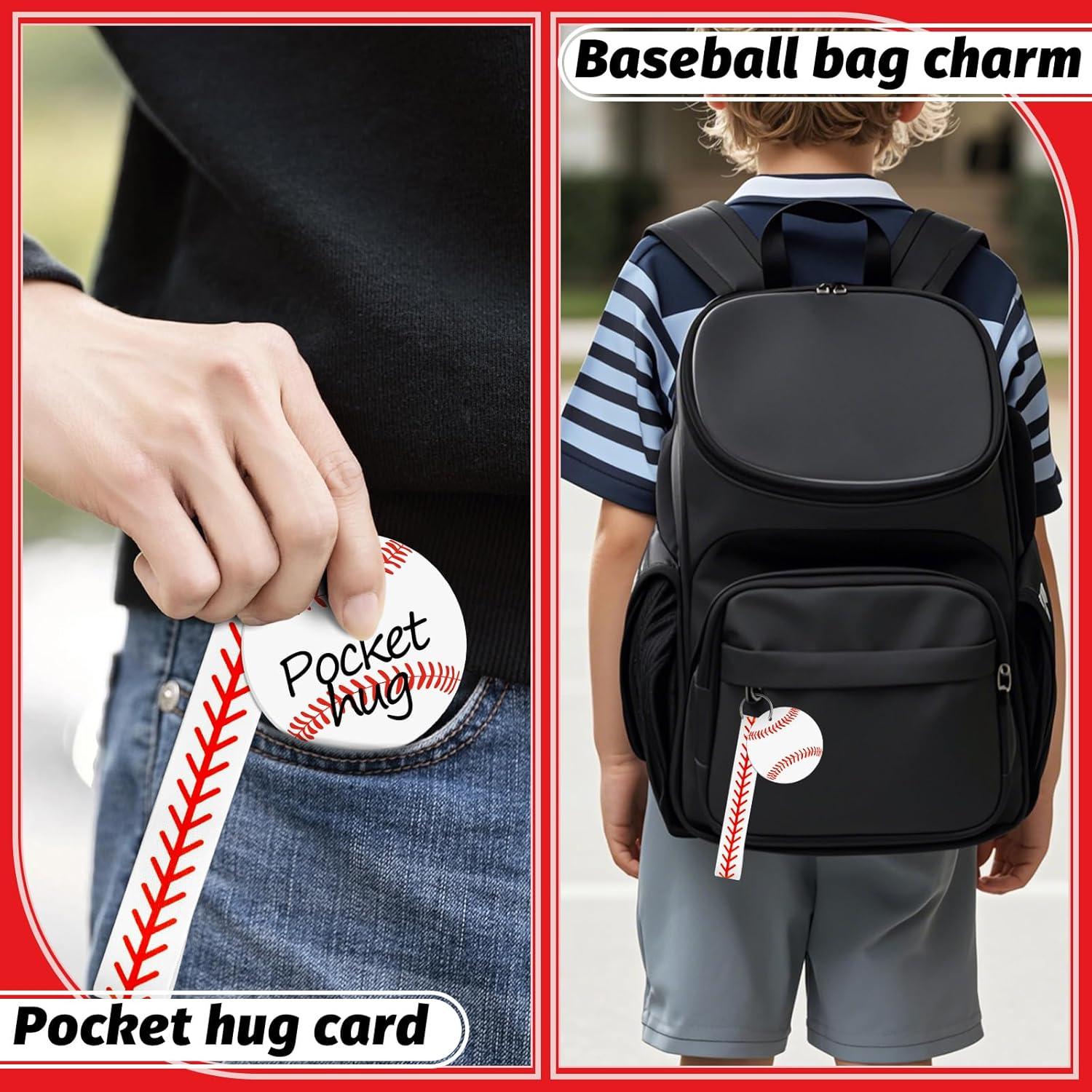 Eyourlife 12 Pcs Llavero de Cinta de Béisbol 13.97 cm