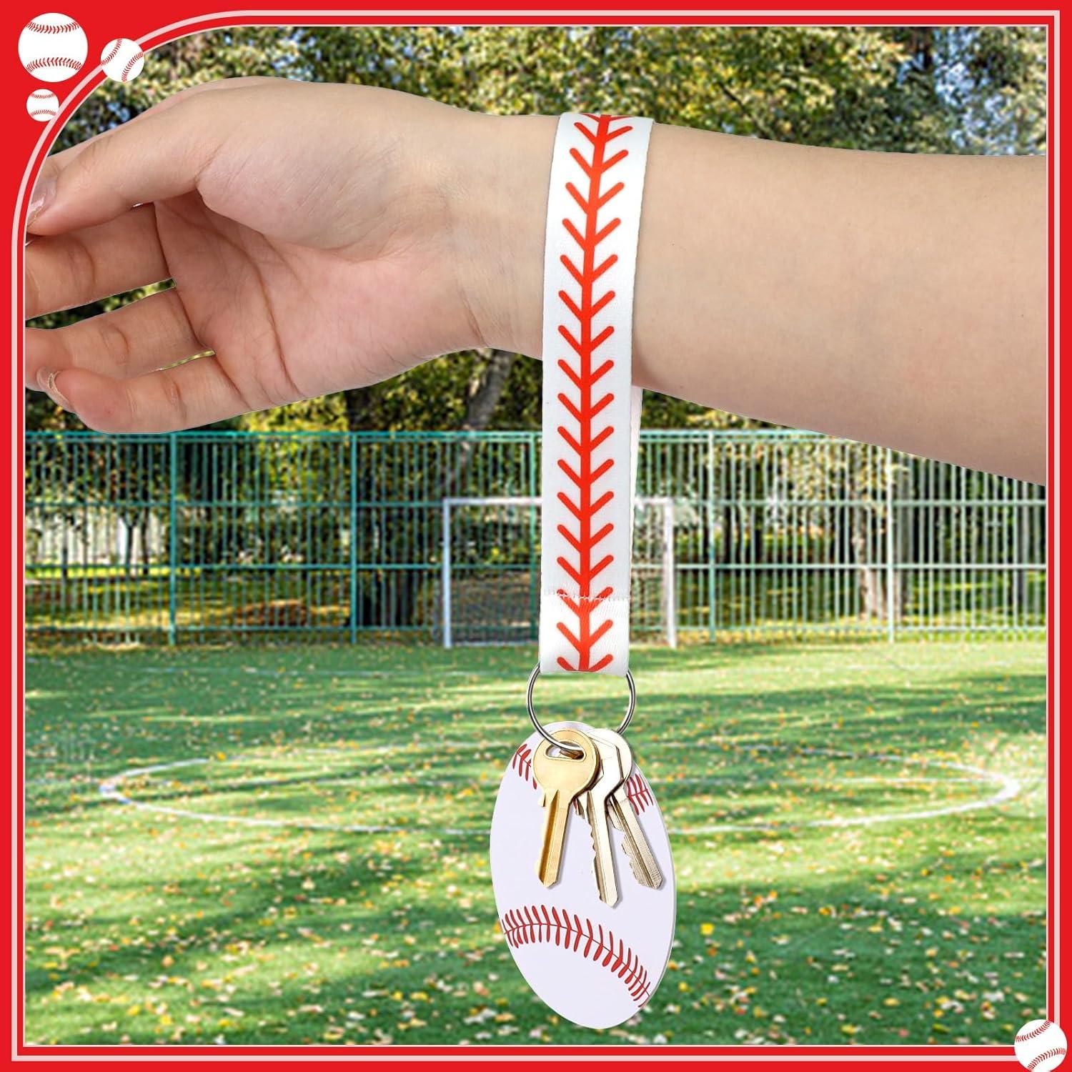 Eyourlife 12 Pcs Llavero de Cinta de Béisbol 13.97 cm