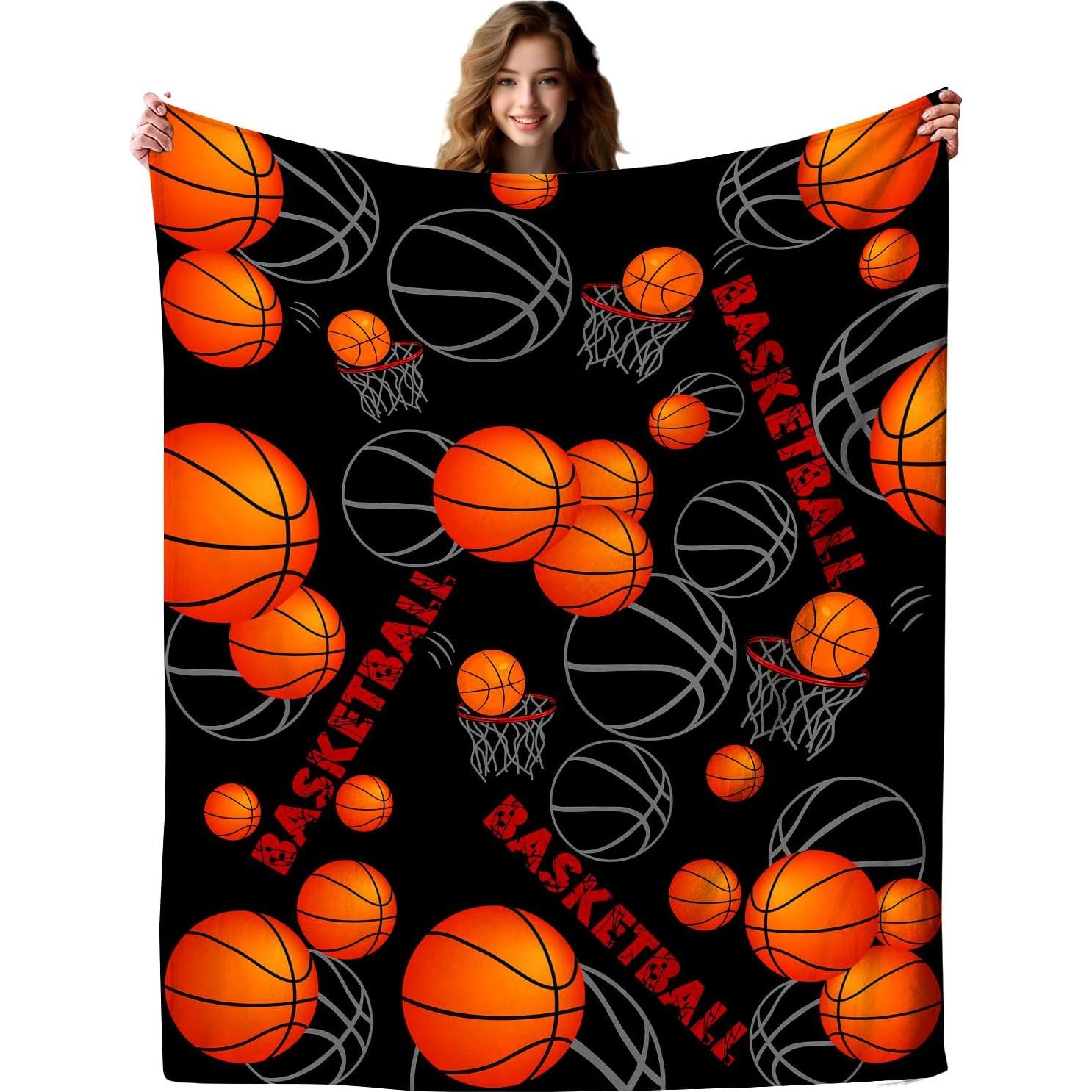 Manta de Baloncesto EYENORA 127x102 cm Franela Suave