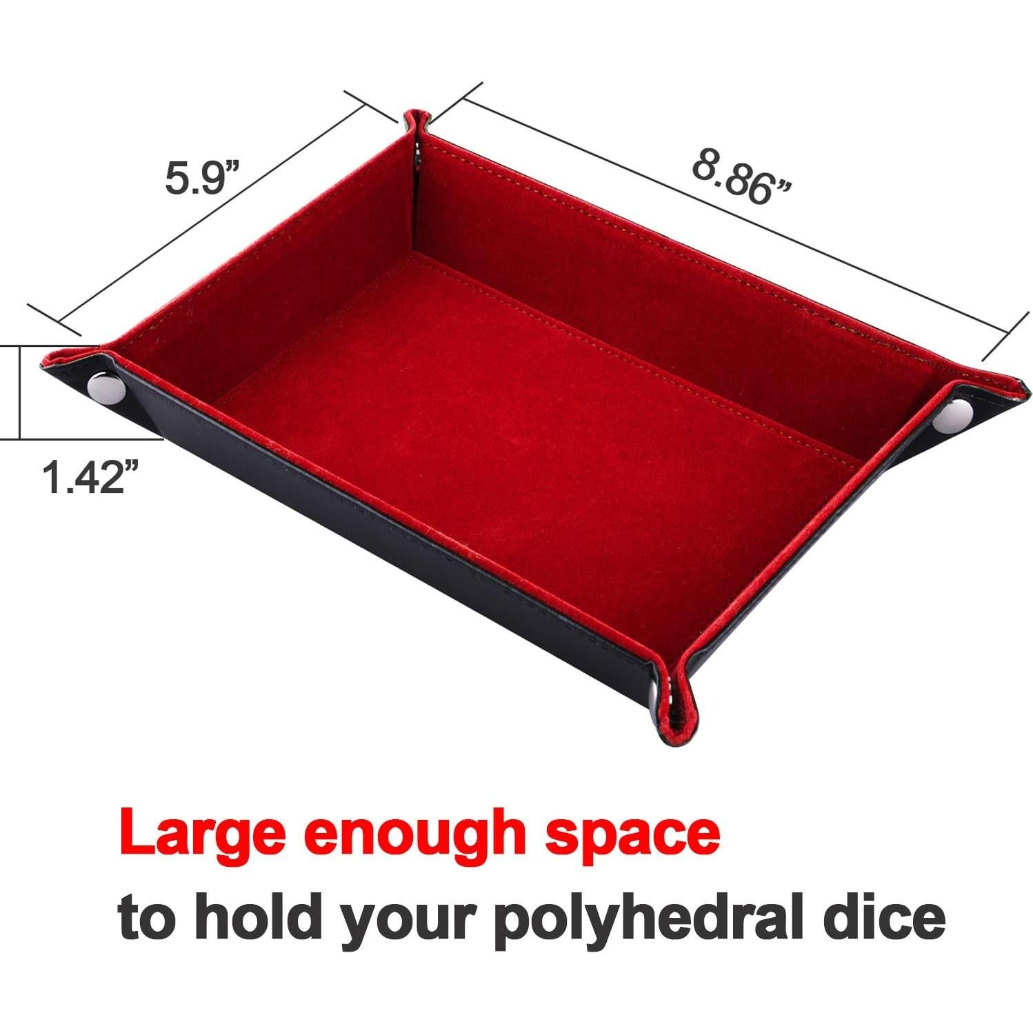 Bandeja de Dados SIQUK Doble Cara Plegable Burdeos 22.5x15 cm
