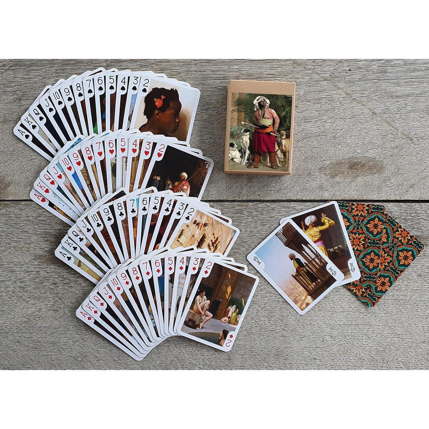 Baraja de Póker Antigua Árabe FlonzGift 54 Cartas Diferentes