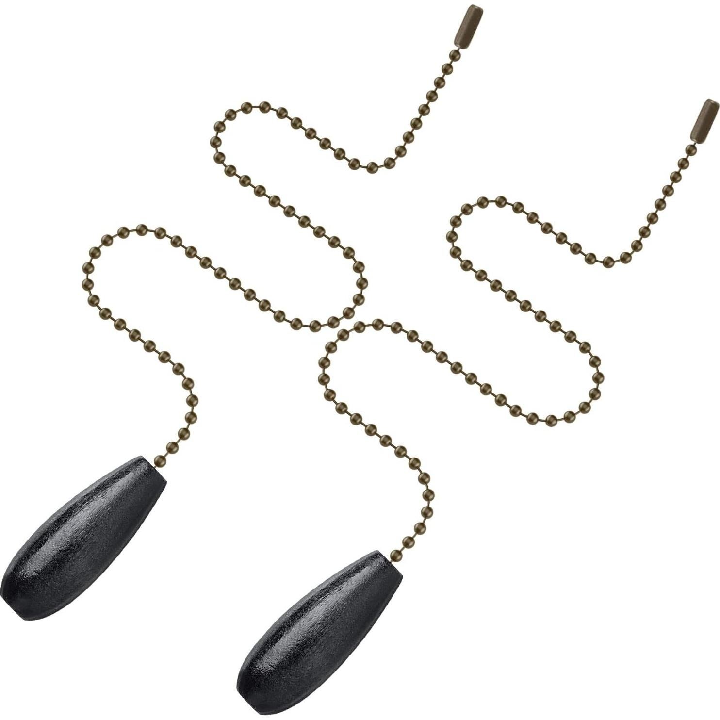 Extensores de Cadenas de Tirar de Madera Boao 8 Piezas 35 cm Negro