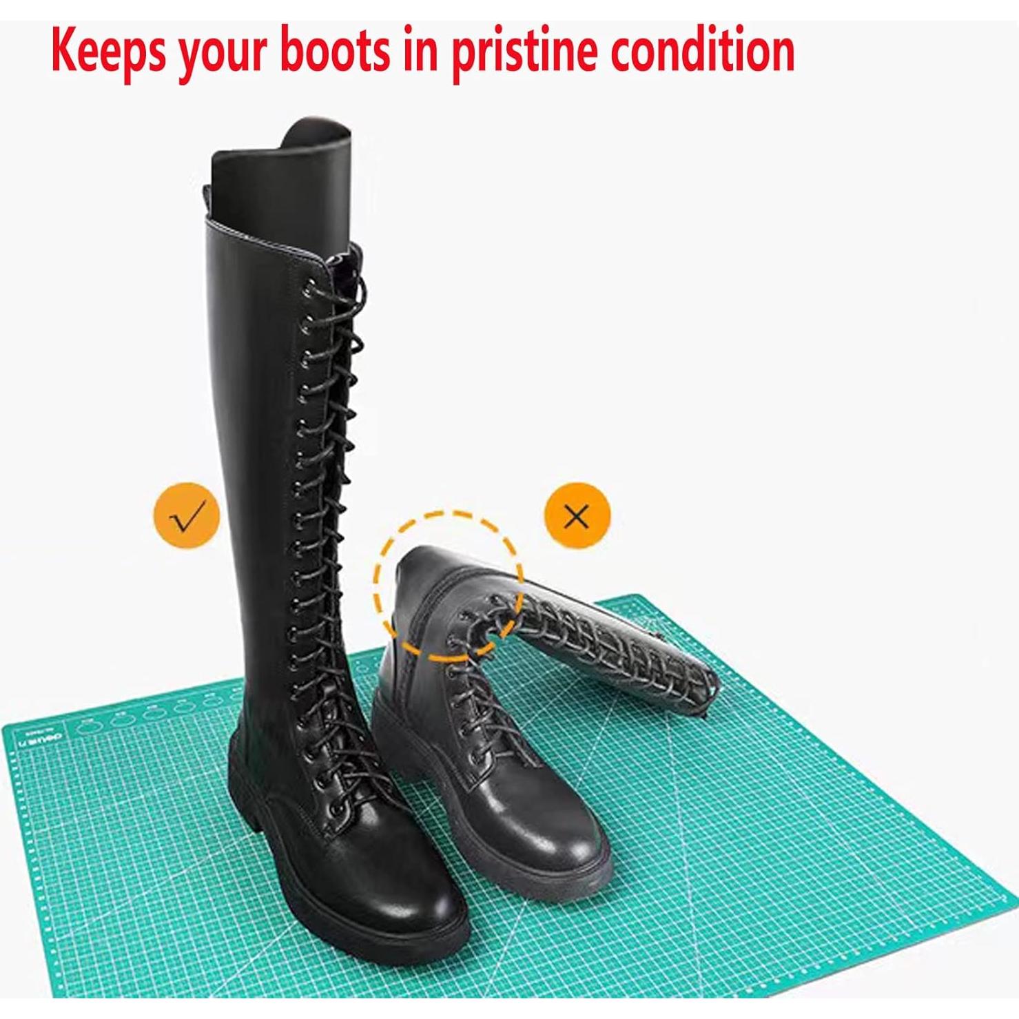 HILLHOME Soportes para Botas Altas 2 Pares Negro 20-40 cm