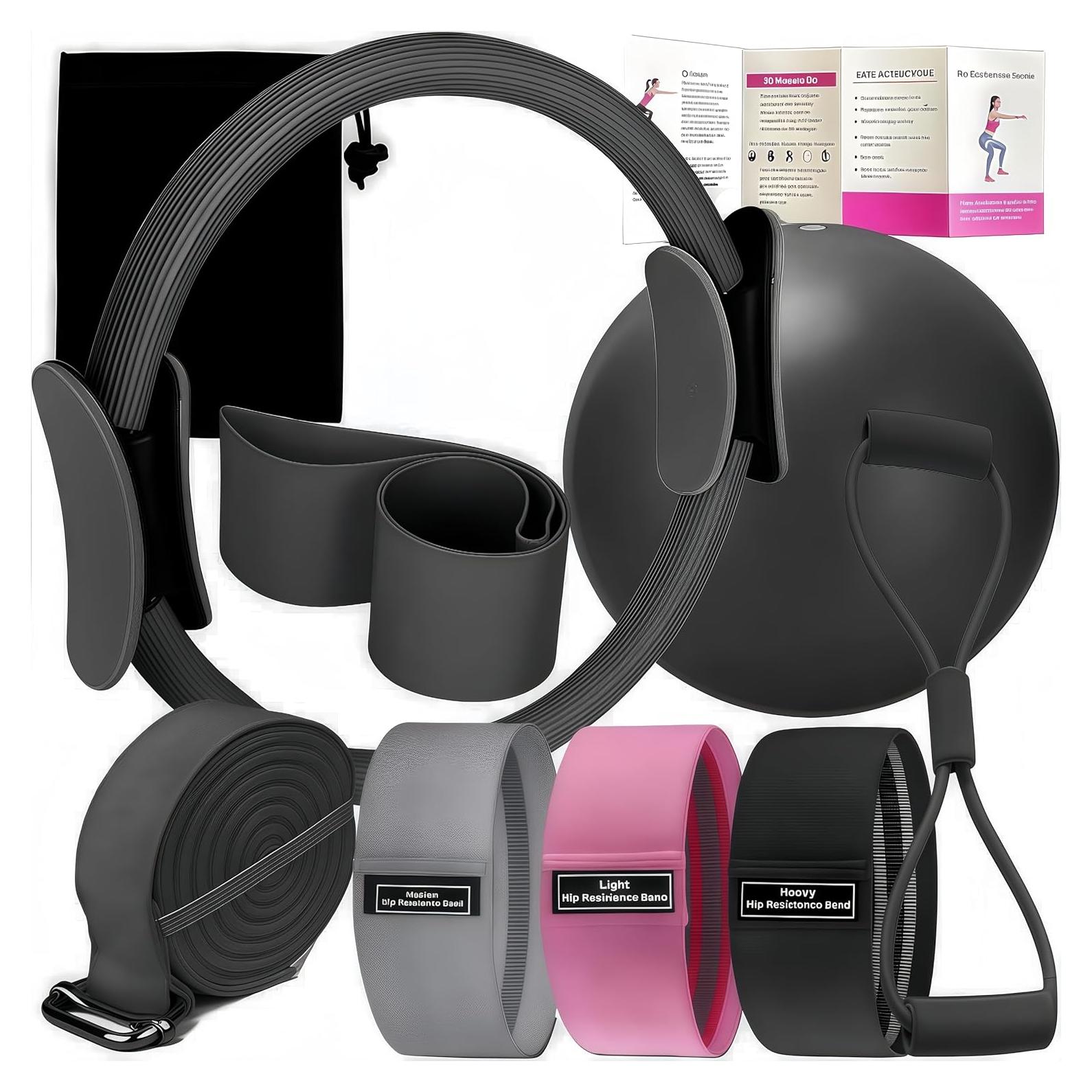 Kit de Pilates Oylyoyea - 6 Piezas para Tonificación y Flexibilidad