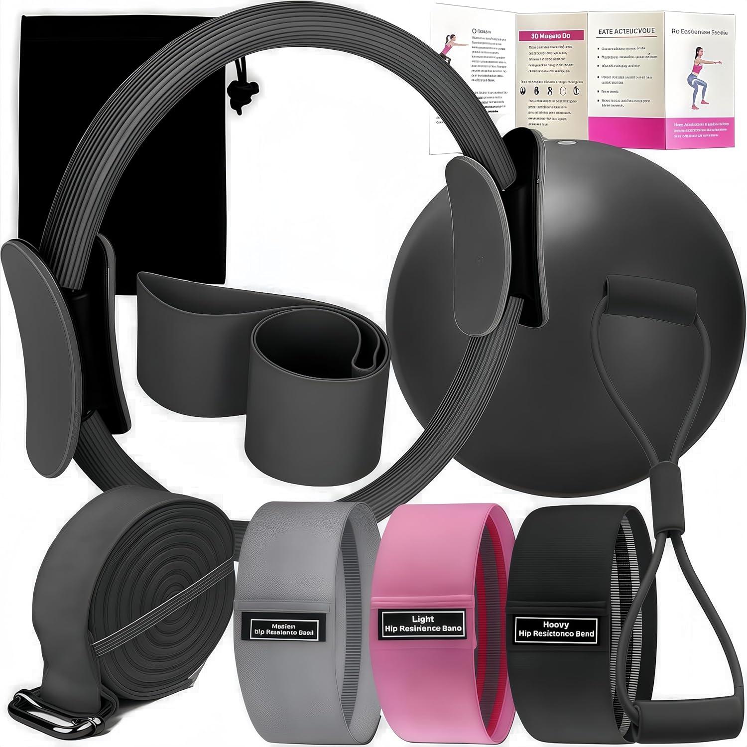 Kit de Pilates Oylyoyea - 6 Piezas para Tonificación y Flexibilidad