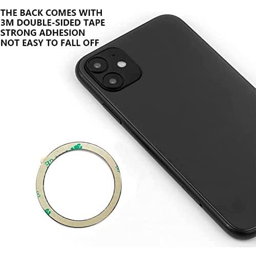 Anillos Metálicos Universales Wannap Magsafe 3 Negros + 3 Platas