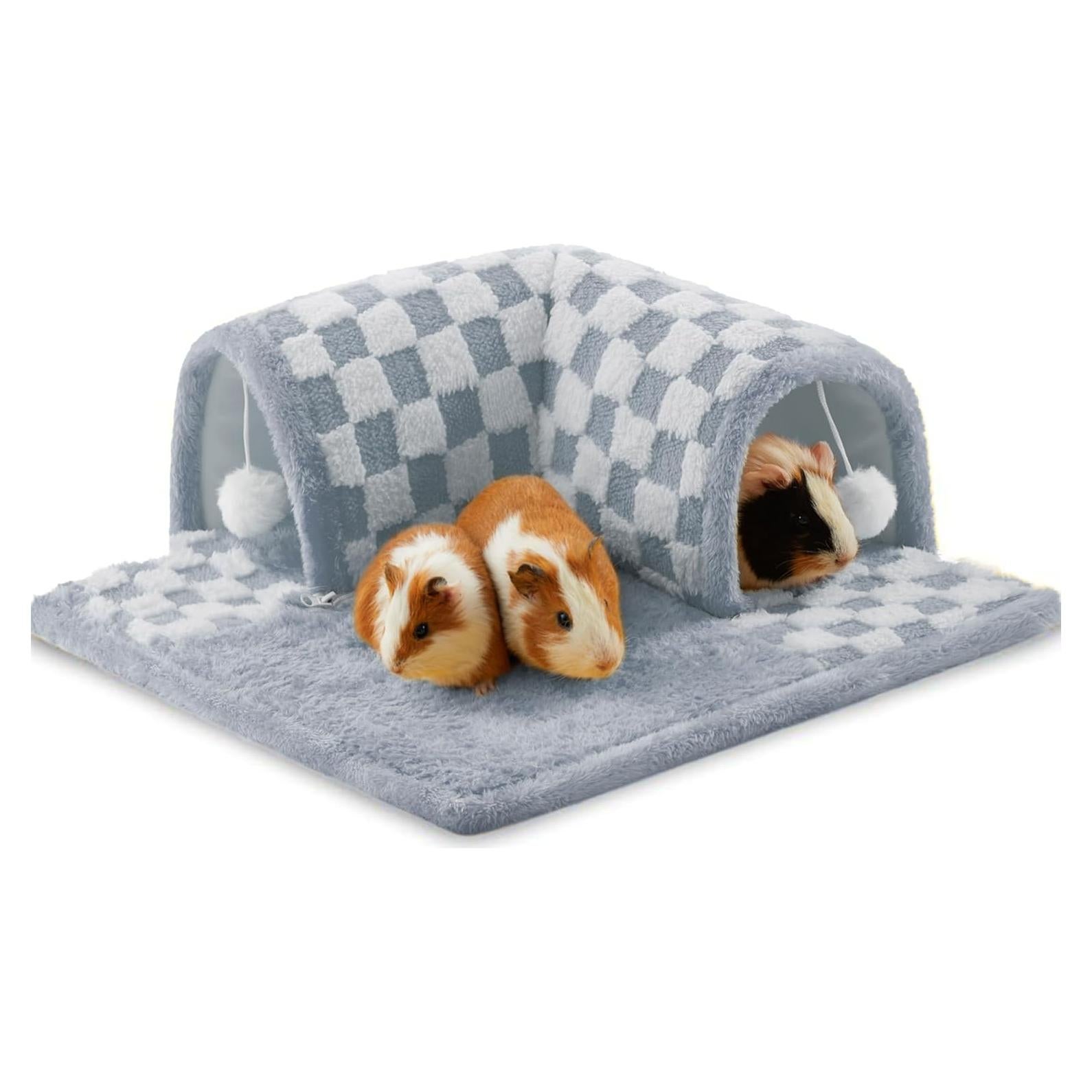 Túnel de Escondite para Cobayas Jevnd - Azul, 47x15 cm