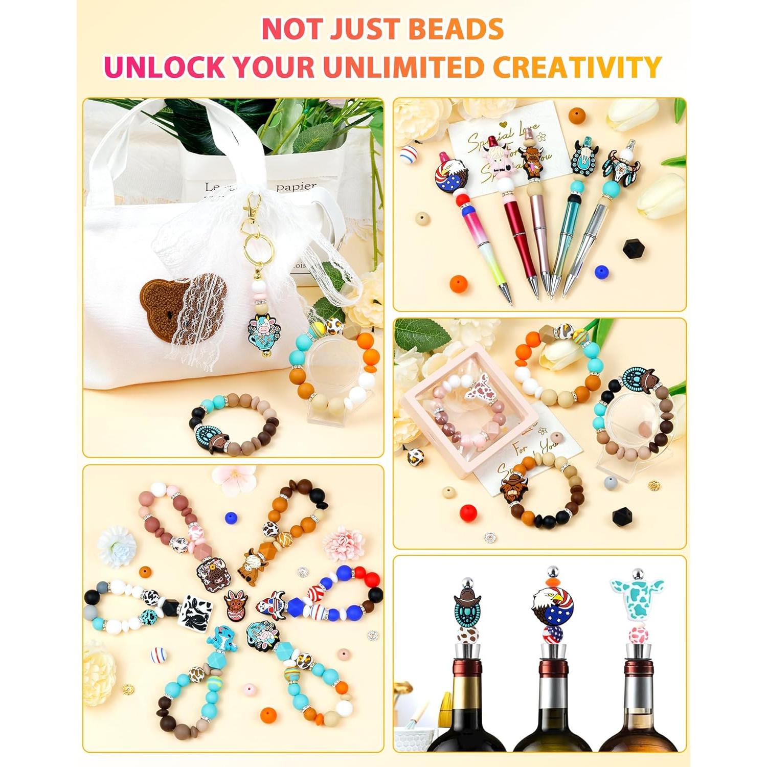 112 Cuentas de Silicona FIVEIZERO 12mm 15mm para Manualidades