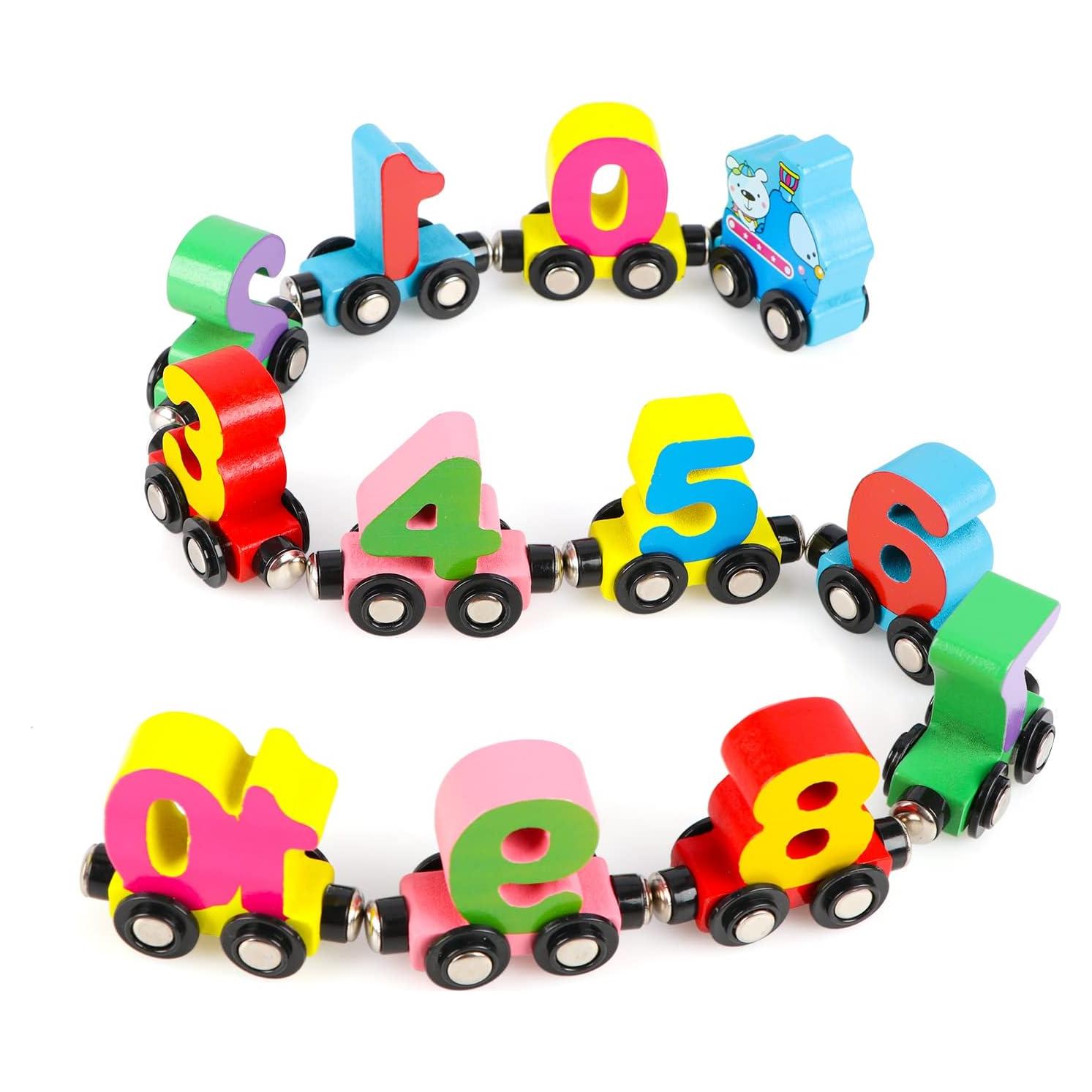 Juego de Tren Magnético de Números Wondertoys - 12 PCS