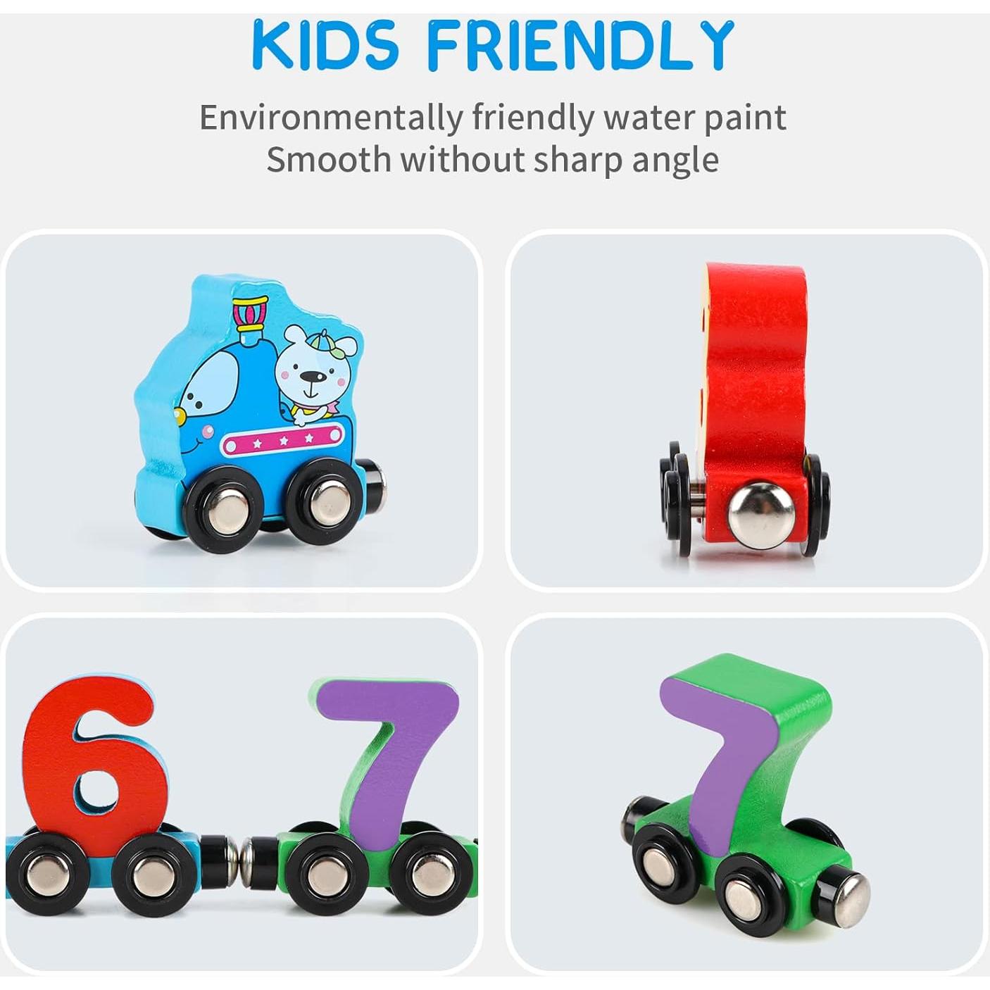 Juego de Tren Magnético de Números Wondertoys - 12 PCS