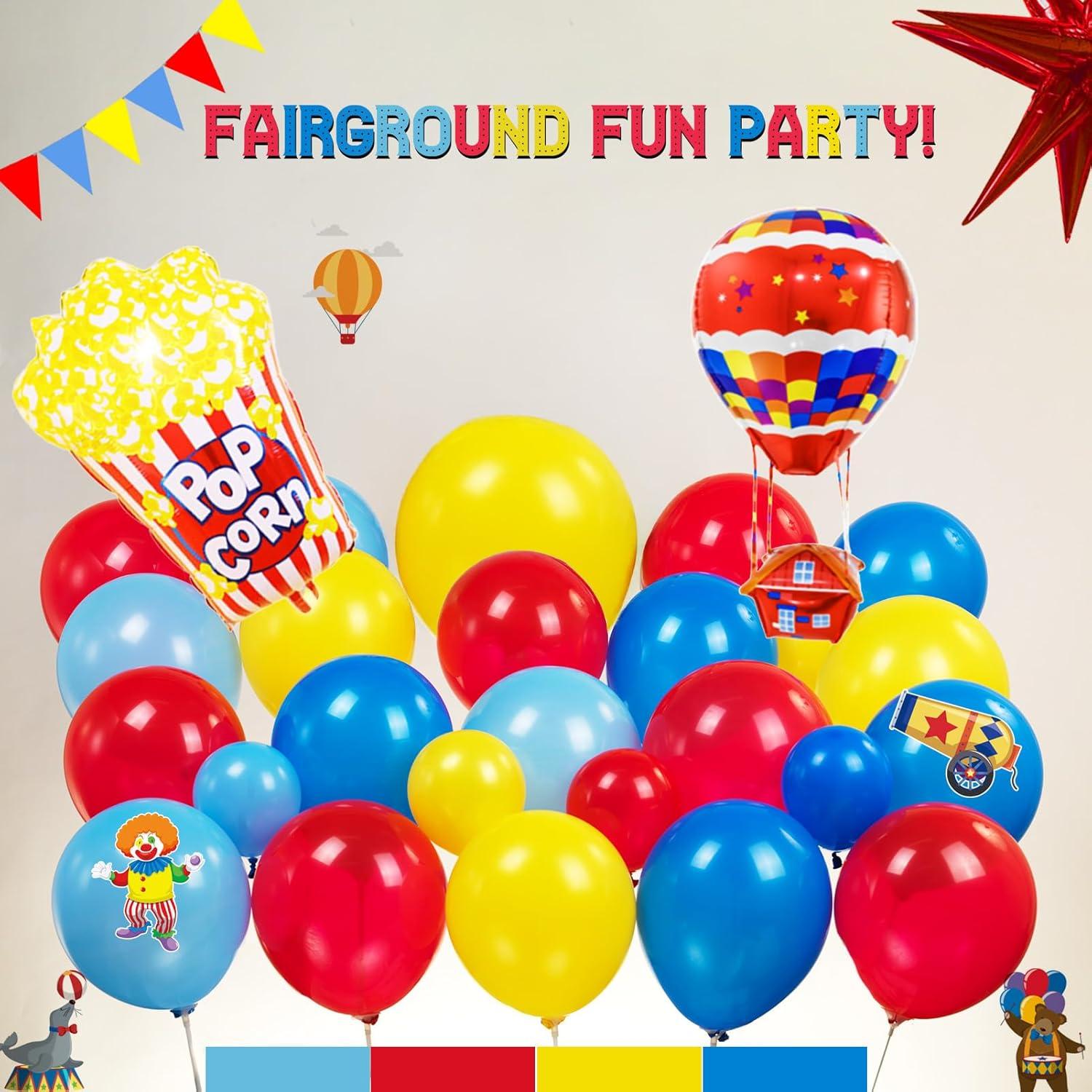 Kit de Decoración de Fiesta Circo Yeewaka con Globos y Pancarta