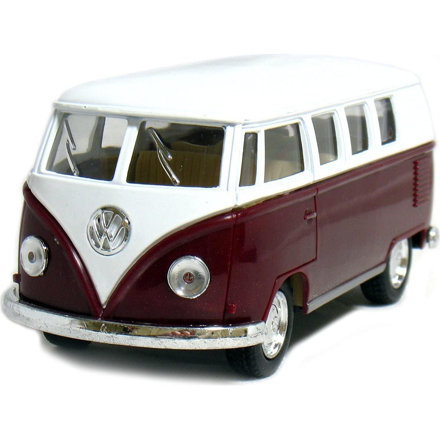 Modelo Volkswagen Classic Bus 1962 KiNSMART 1:32 Metal 12.7 cm