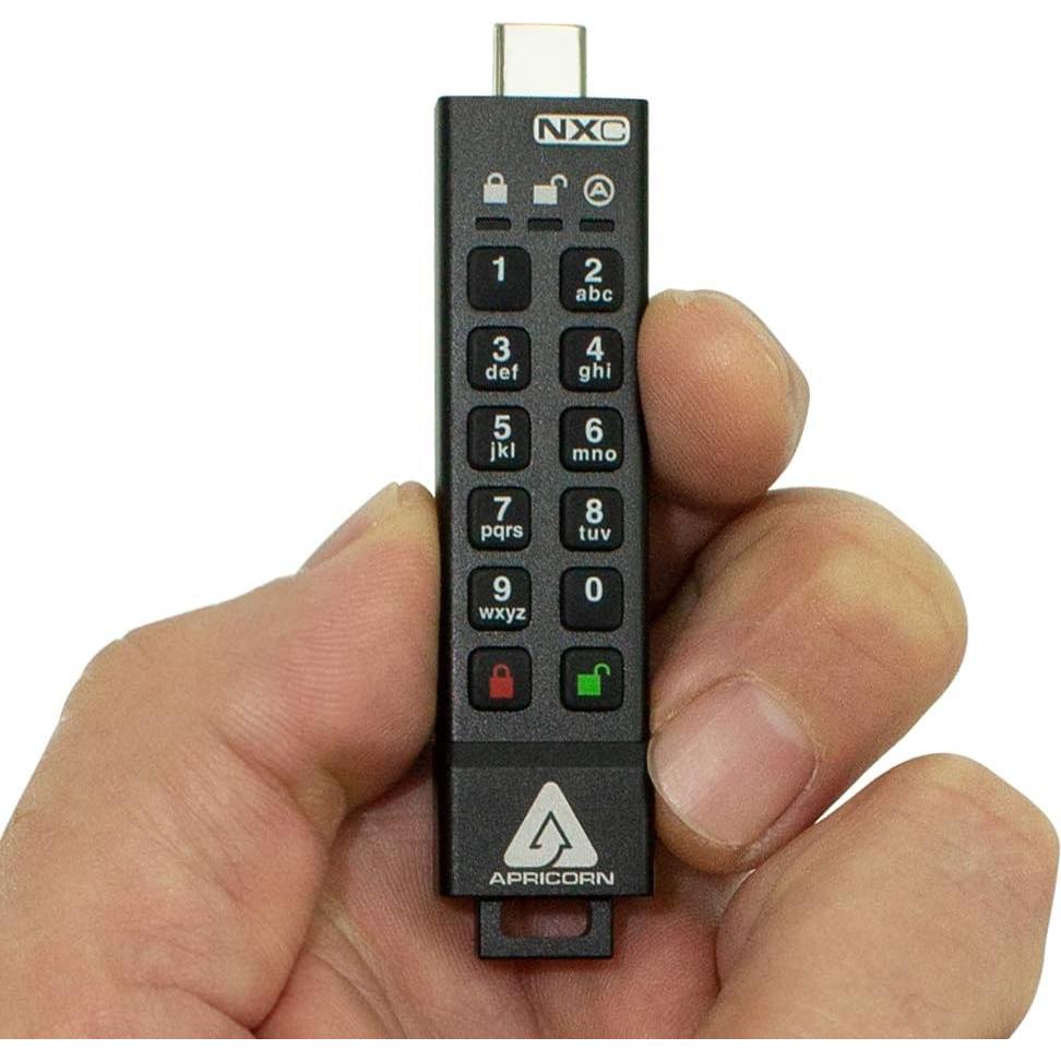 Unidad Flash Apricorn 8GB Aegis Secure Key USB Tipo C