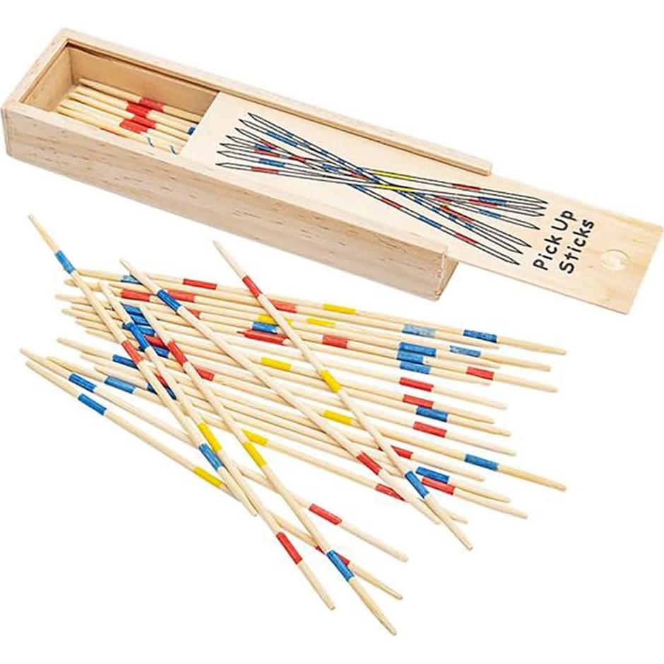 Juego Clásico de Palitos de Madera Chochkees 31 Piezas 18 cm