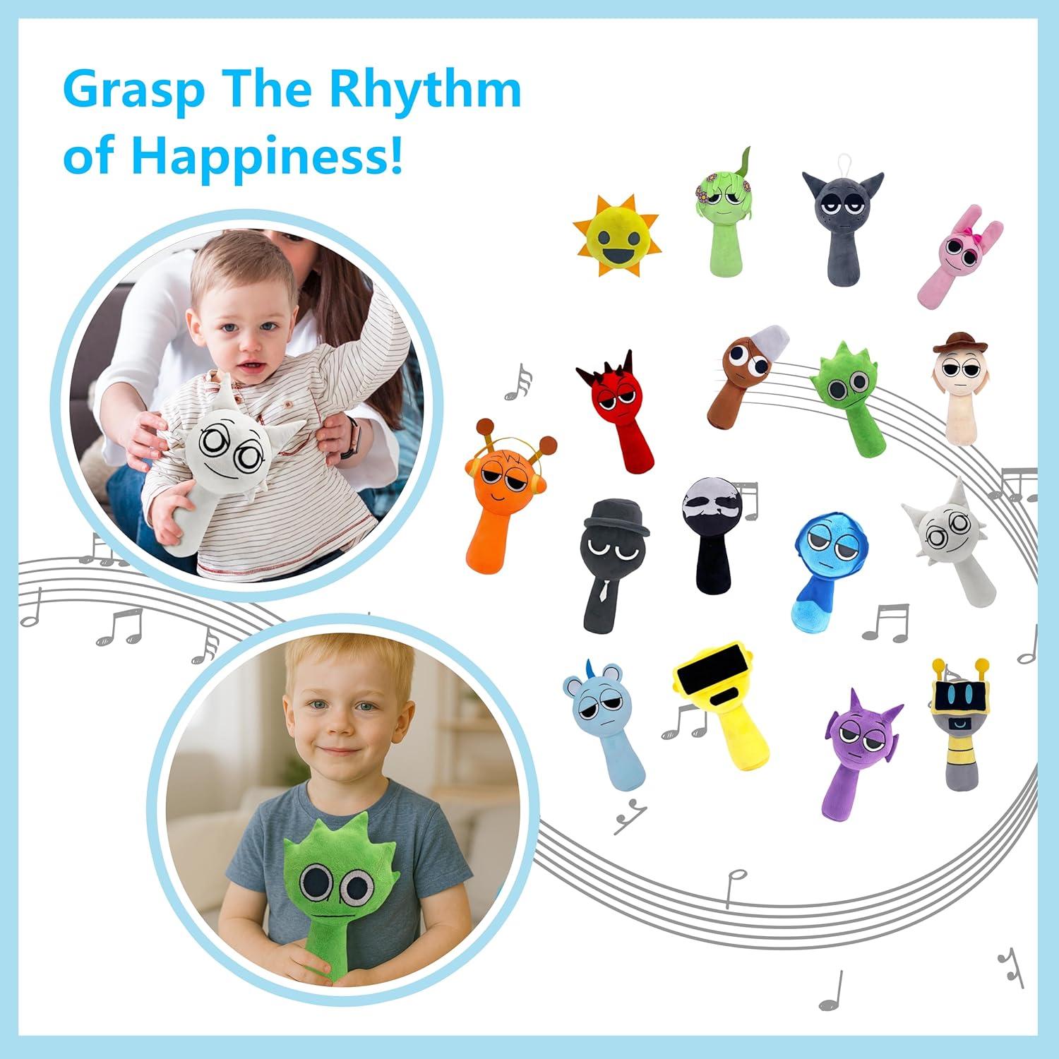 Juego de Peluches Sprunki 17 Pcs - Suaves y Divertidos