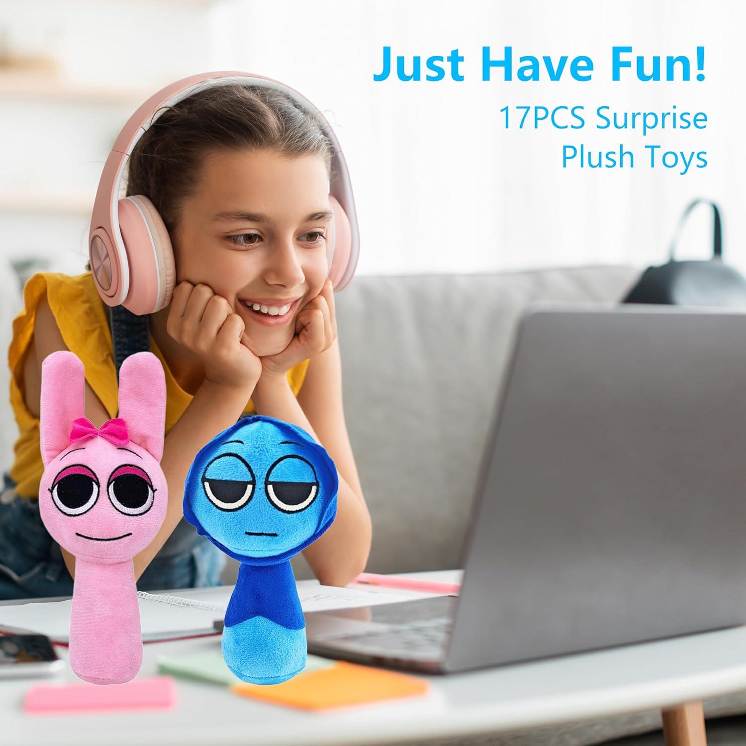 Juego de Peluches Sprunki 17 Pcs - Suaves y Divertidos