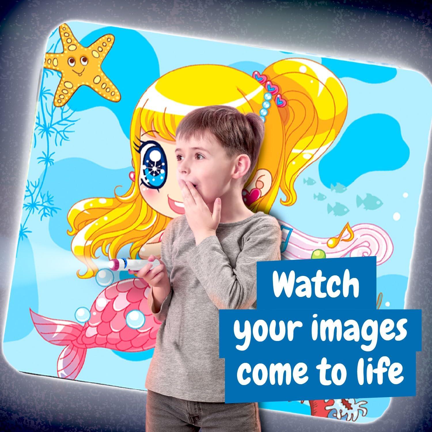 Proyector de Linterna de Sirenas Science4you - Juguete Educativo 4+