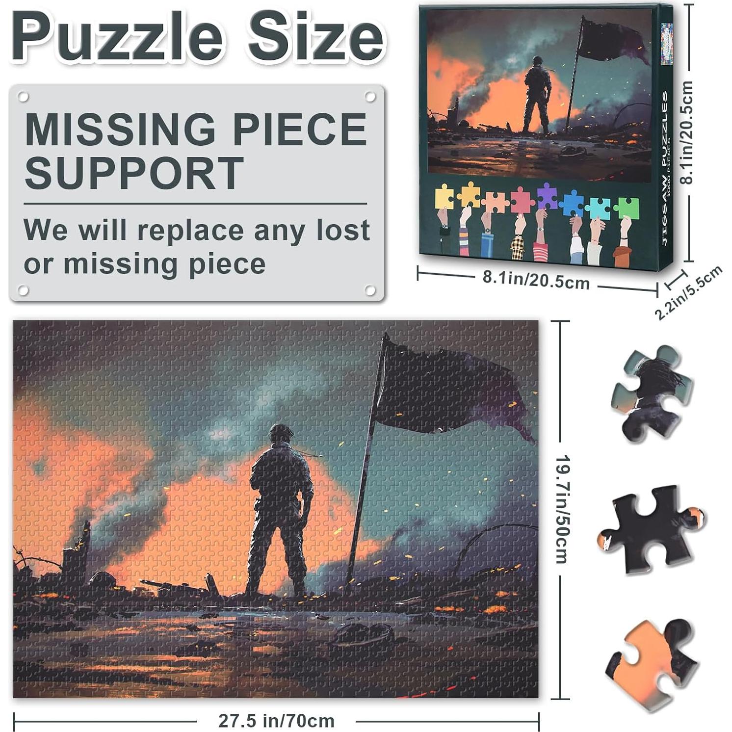 Rompecabezas 1000 Piezas Mogyn Soldados Militares 70x50 cm