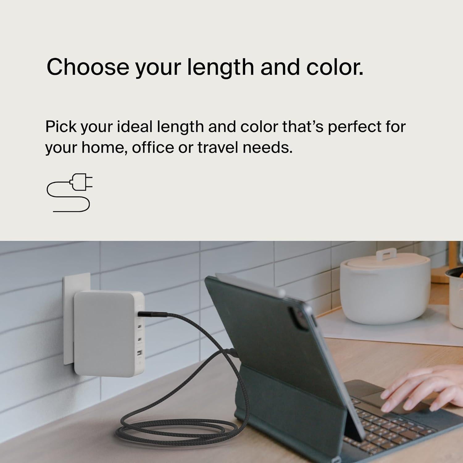 Cable USB-C a USB-C Belkin 1M 240W Carga Rápida Negro