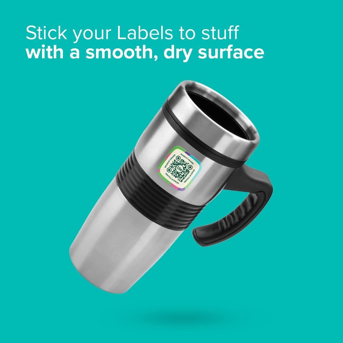 Etiquetas de Perdido y Encontrado Tile | 25 Adhesivas QR