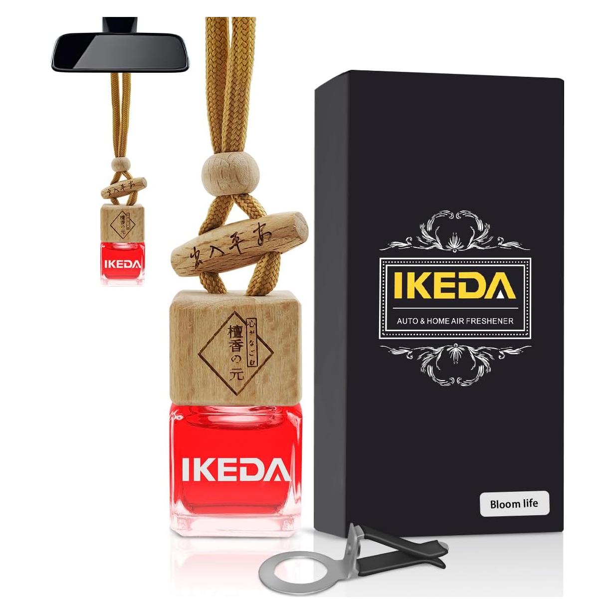 Ambientador de Coche Ikeda Square-Bloom Life - Difusor de Aceite Esencial