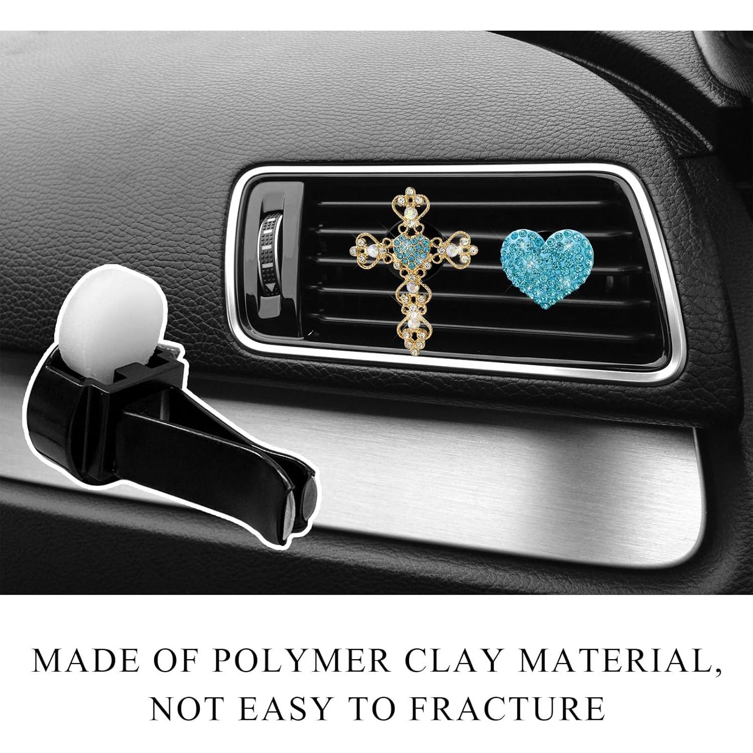 Clip de Ventilación Brillante SHMZK 2 Pcs con Aromatizante Azul