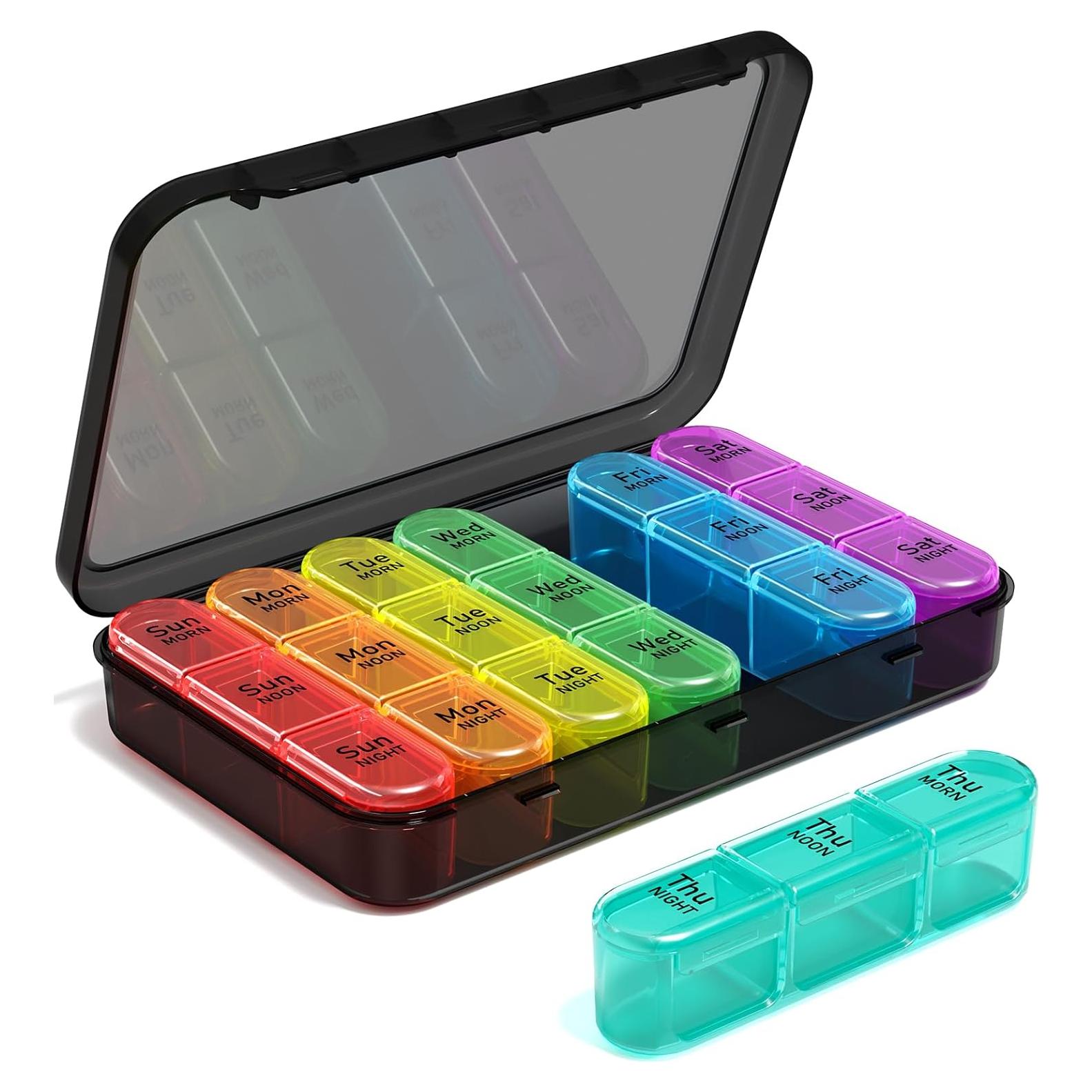 Organizador de Pastillas ASprink 3 Veces al Día - Semanal 7 Días