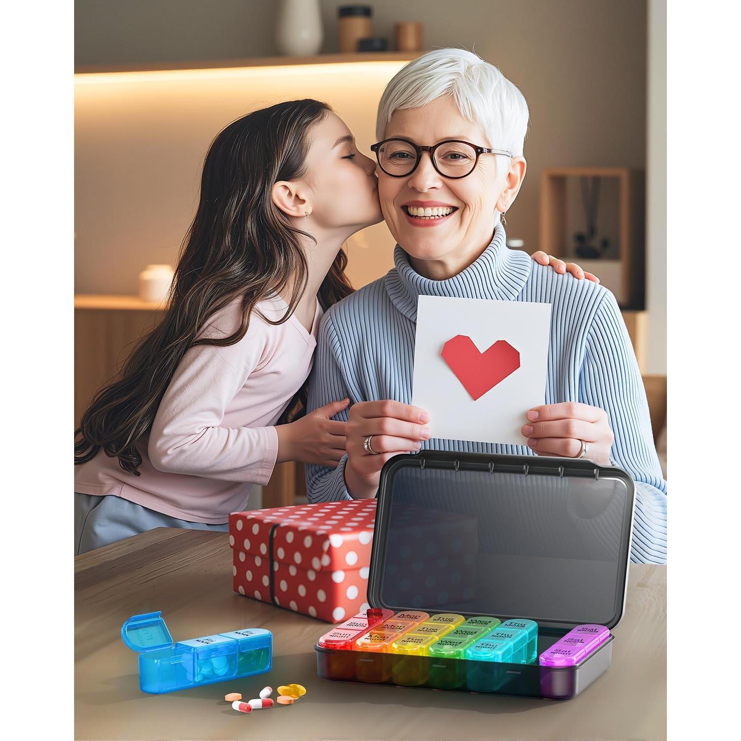 Organizador de Pastillas ASprink 3 Veces al Día - Semanal 7 Días