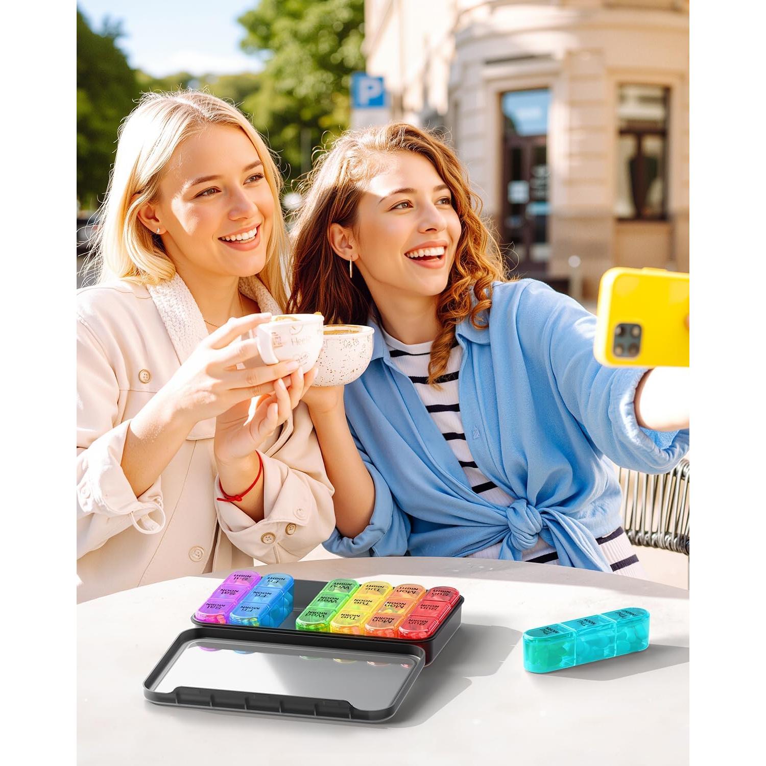 Organizador de Pastillas ASprink 3 Veces al Día - Semanal 7 Días