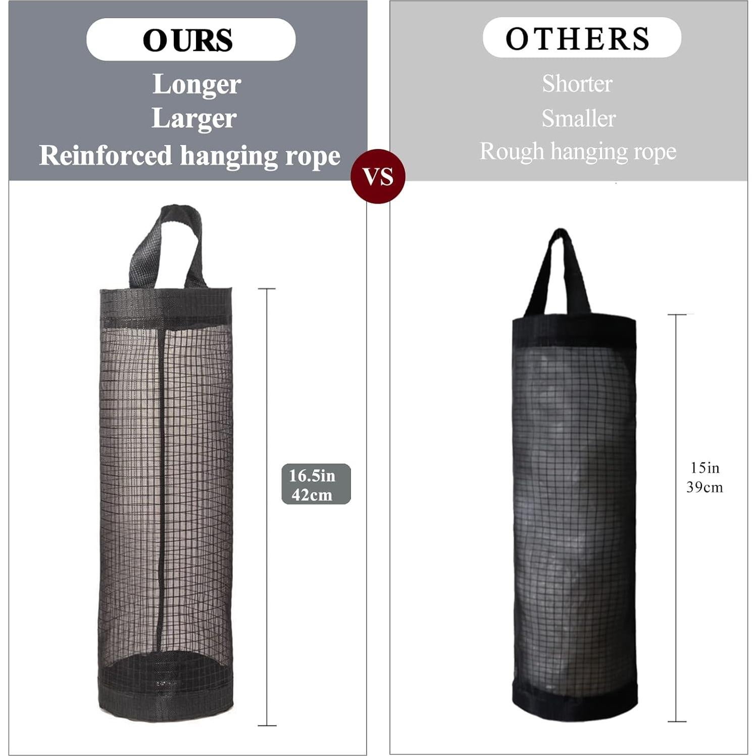 Soporte para Bolsas de Plástico TOGETRUE Malla Colgante 2 Pzs