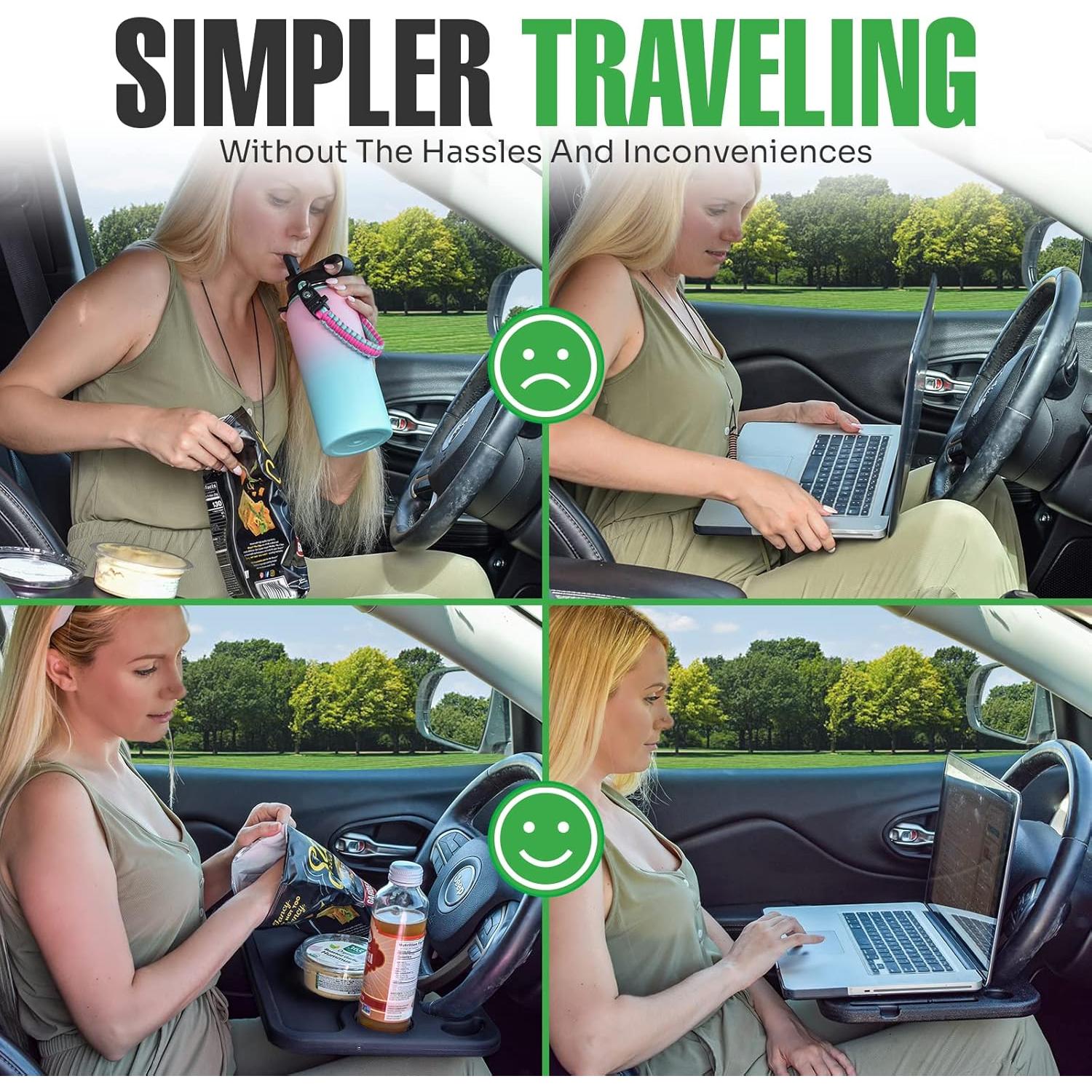 Bandeja para Volante Lebogner LOR-A-1258 con Ranura para Tablet