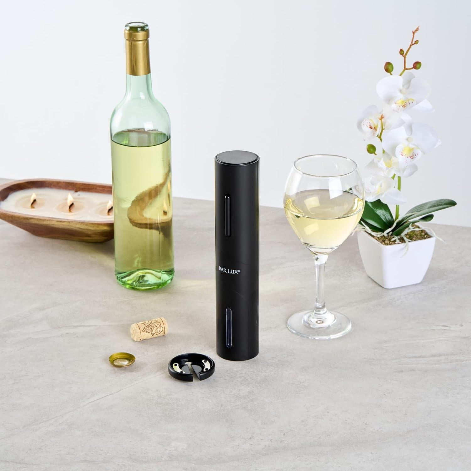 Abridor de Vino Eléctrico Restaurantware Bar Lux Negro