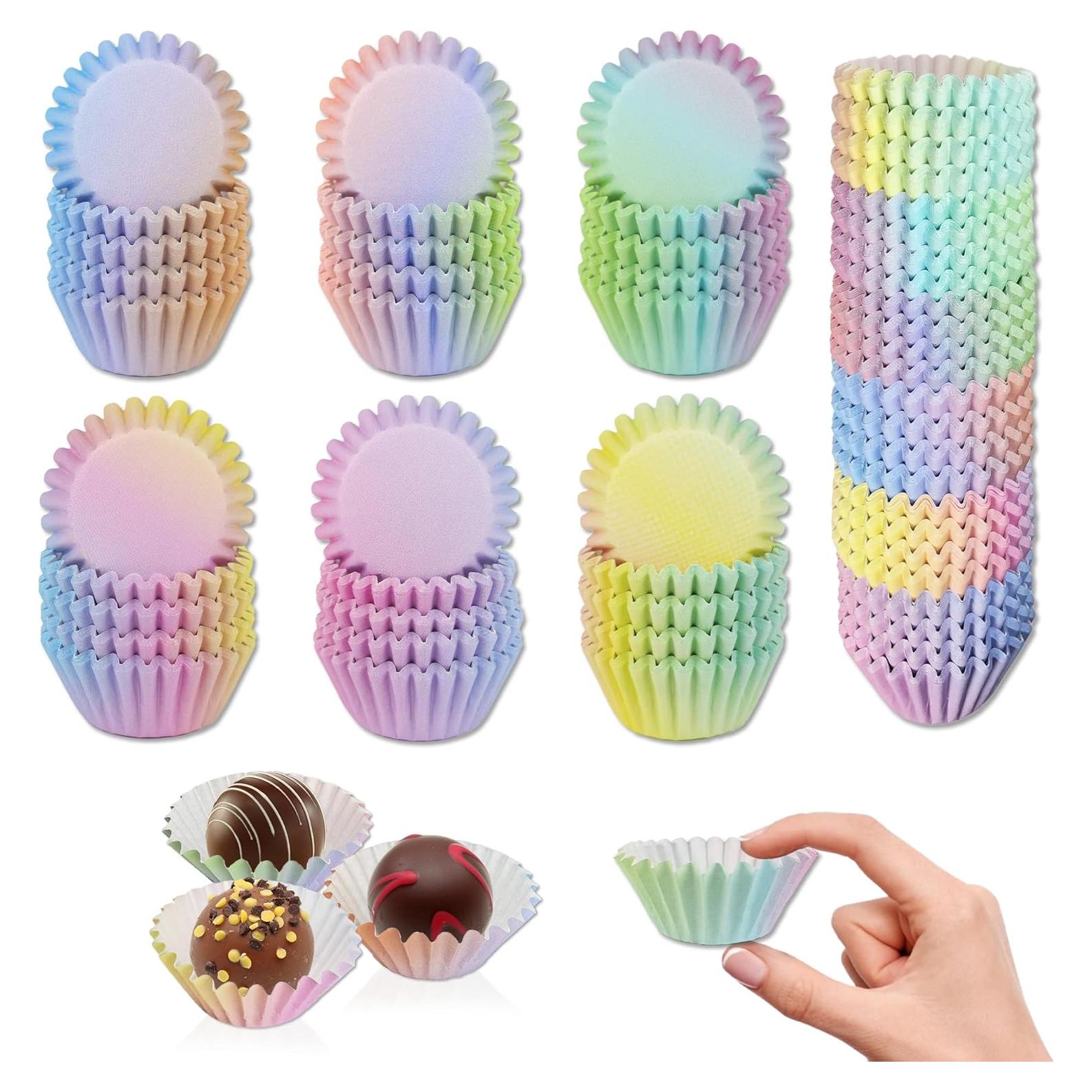 Forros para Mini Cupcake ZCCLINN - 600 Piezas Color Gradiente
