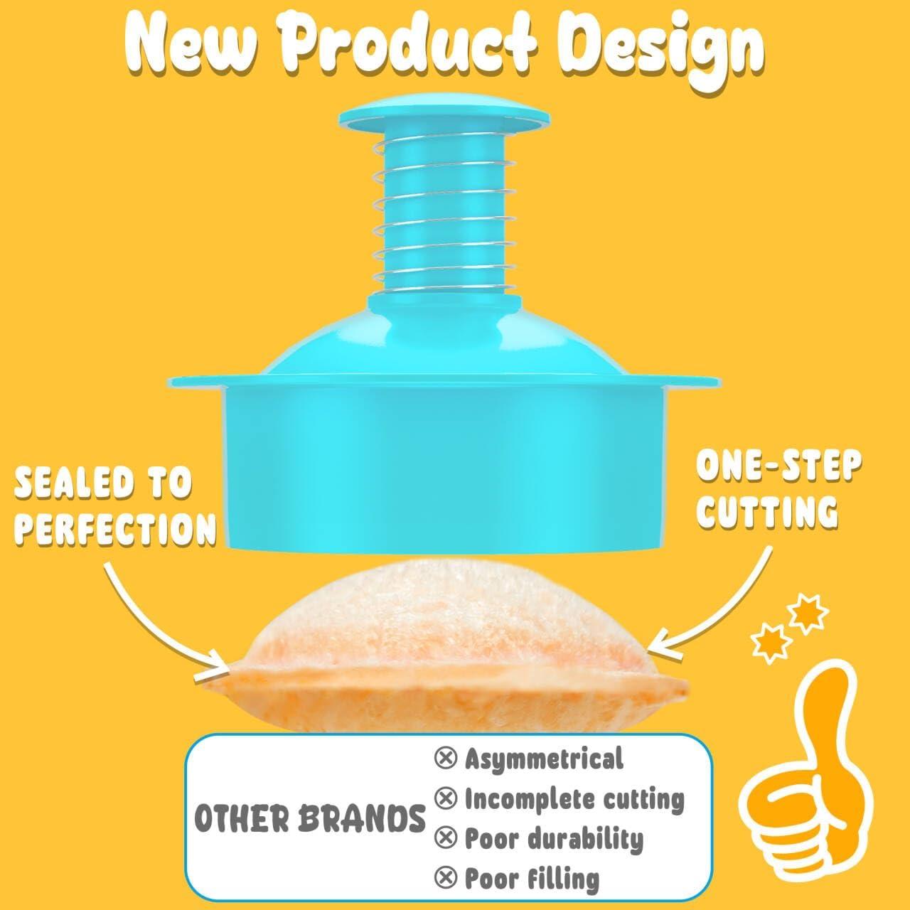 Cortador y Sellador de Sándwich Azul Bebé - Hacedor de Sándwiches