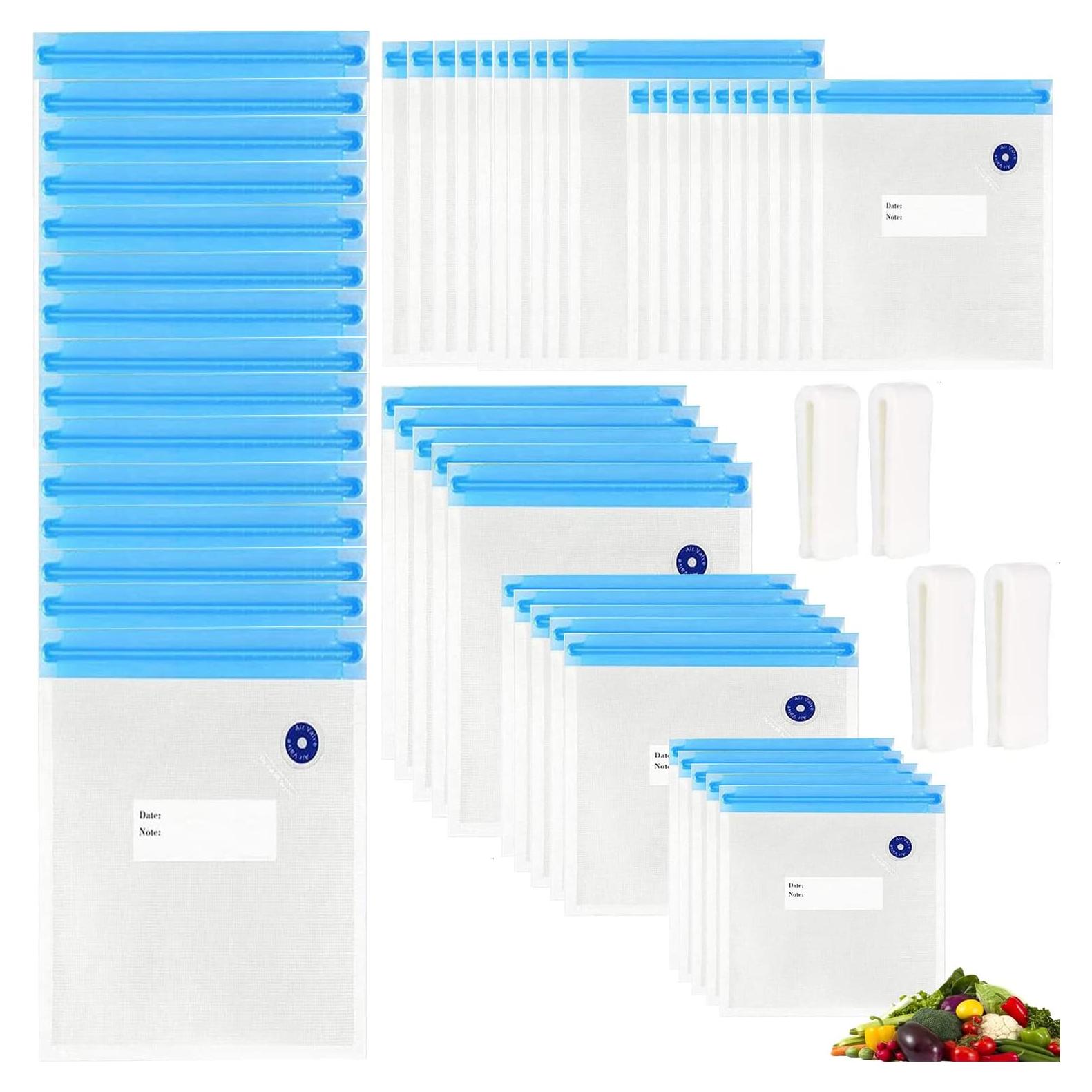 Bolsas Sous Vide Reutilizables Repinsta 60 Piezas 3 Tamaños