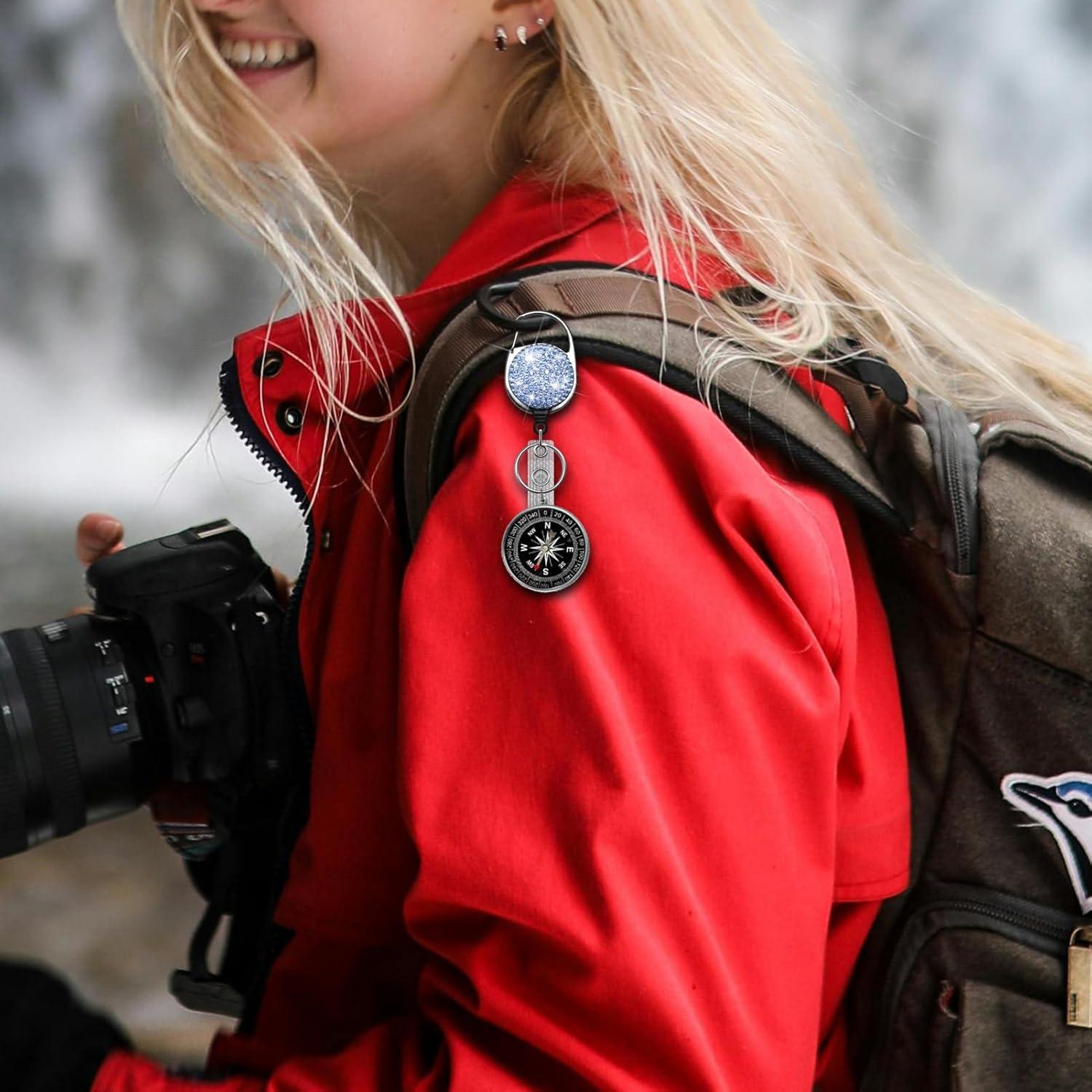 3 Soportes de Insignia Retráctiles SQEYYGI con Rhinestones